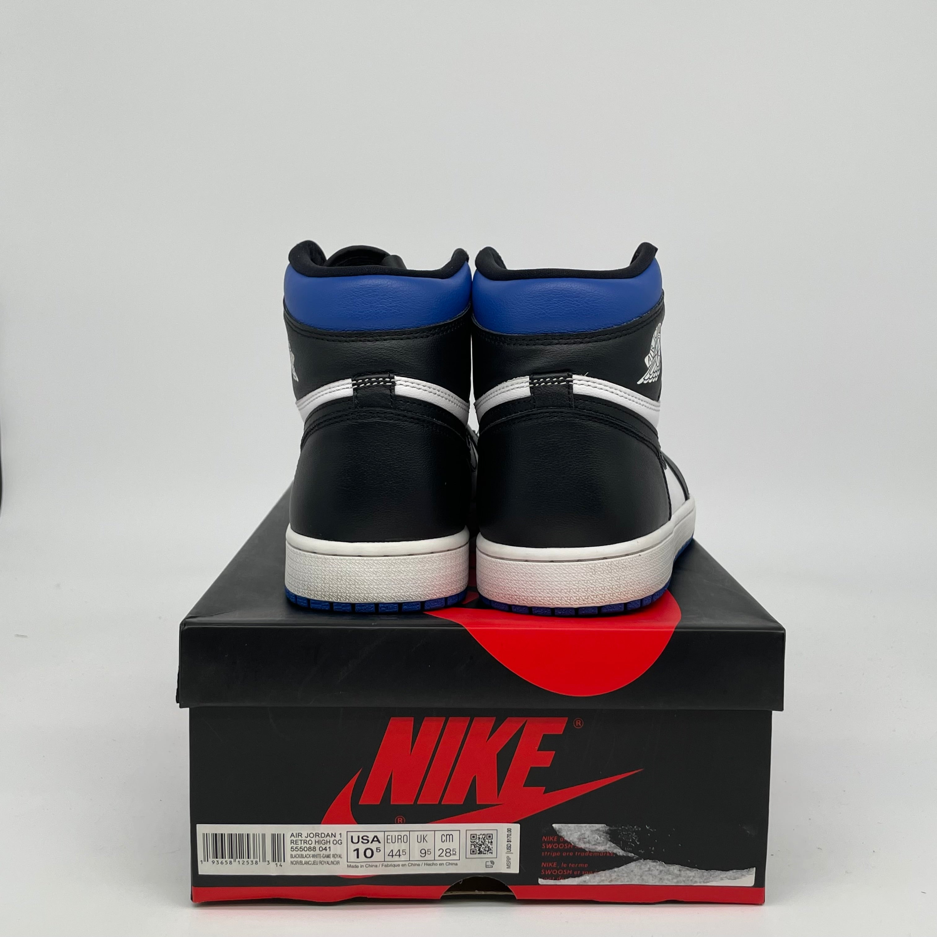 AIR JORDAN 1 ROYAL TOE SIZE 10.5 555088-041