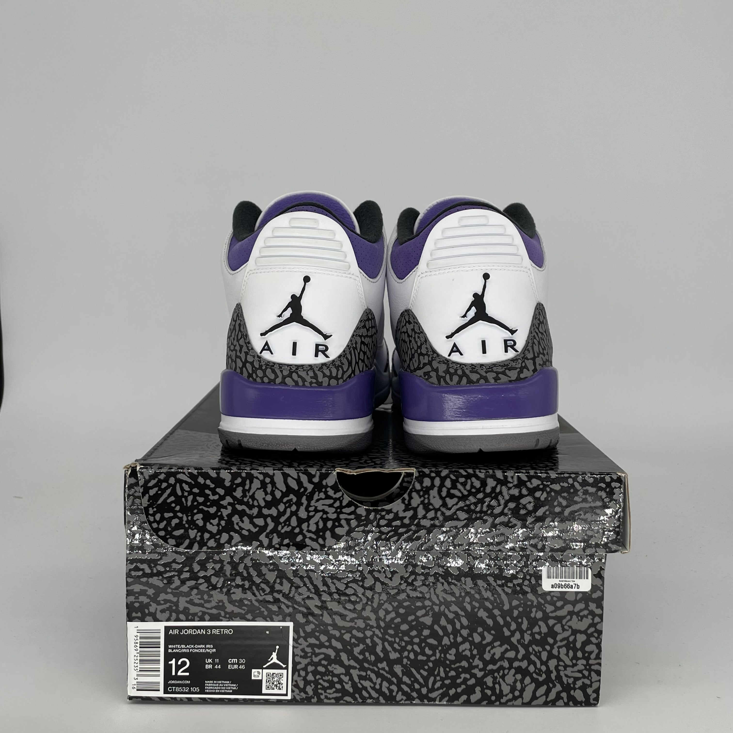 AIR JORDAN 3 DARK IRIS SIZE 12 CT8532-105