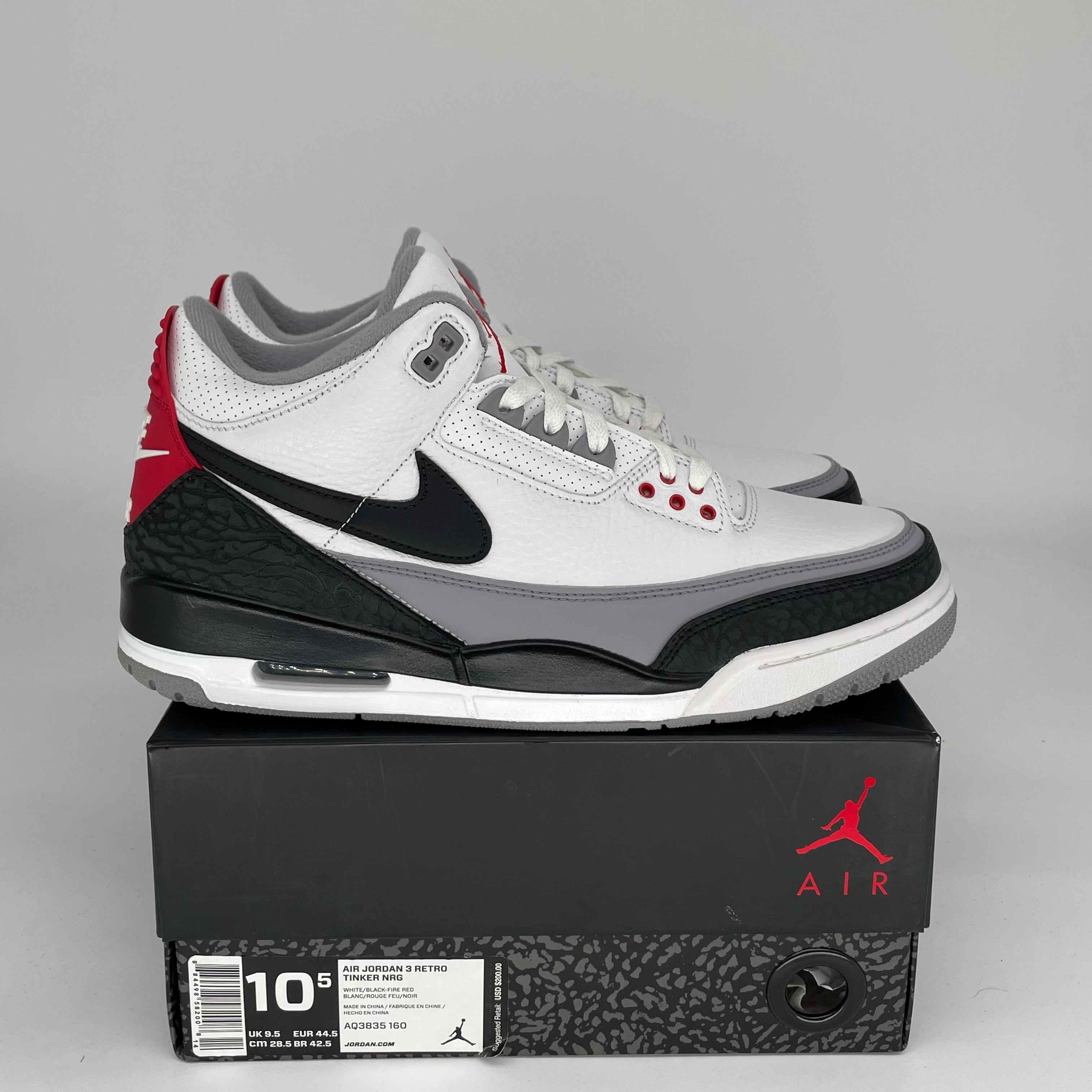 AIR JORDAN 3 TINKER HATFIELD SIZE 10.5 AQ3835-160