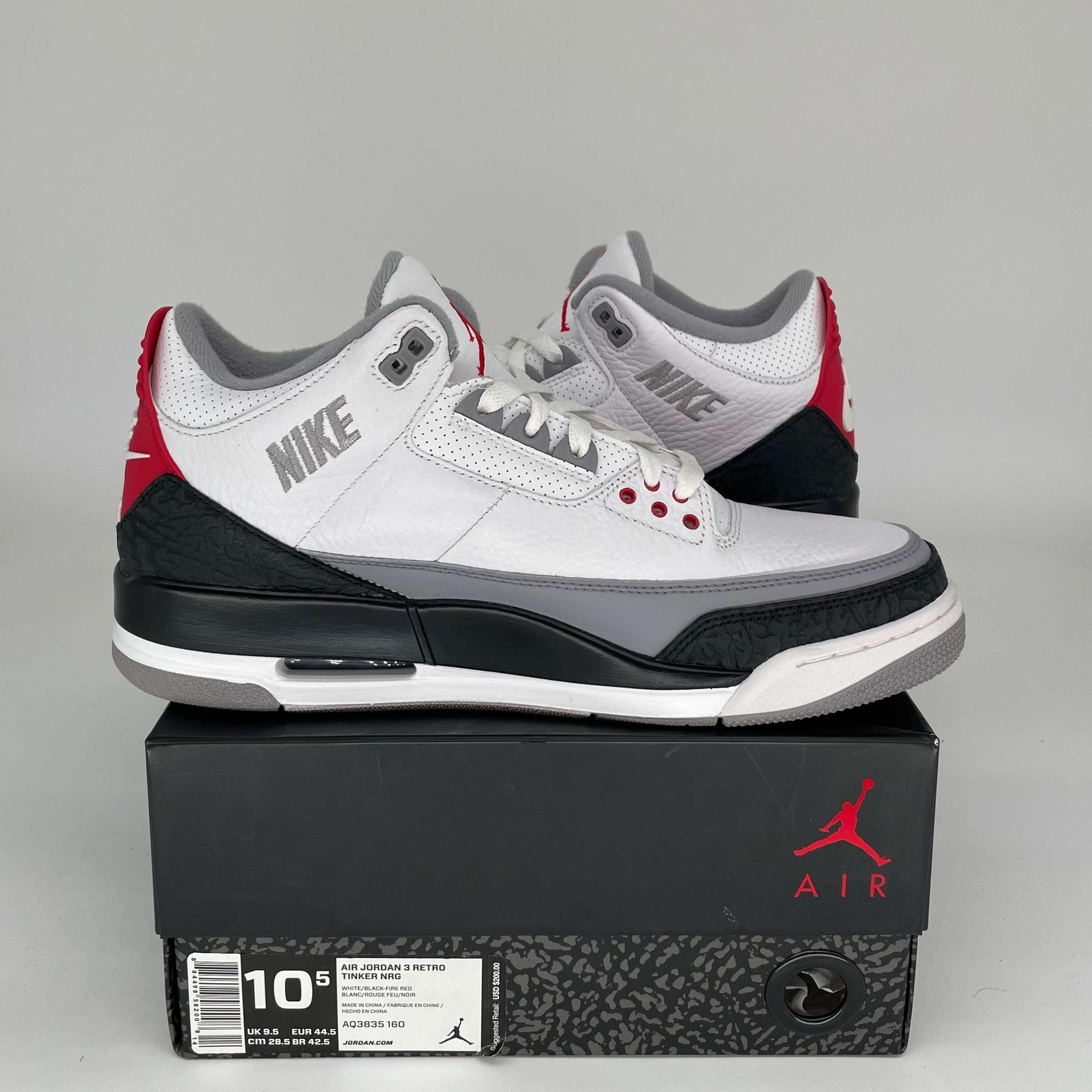 AIR JORDAN 3 TINKER HATFIELD SIZE 10.5 AQ3835-160