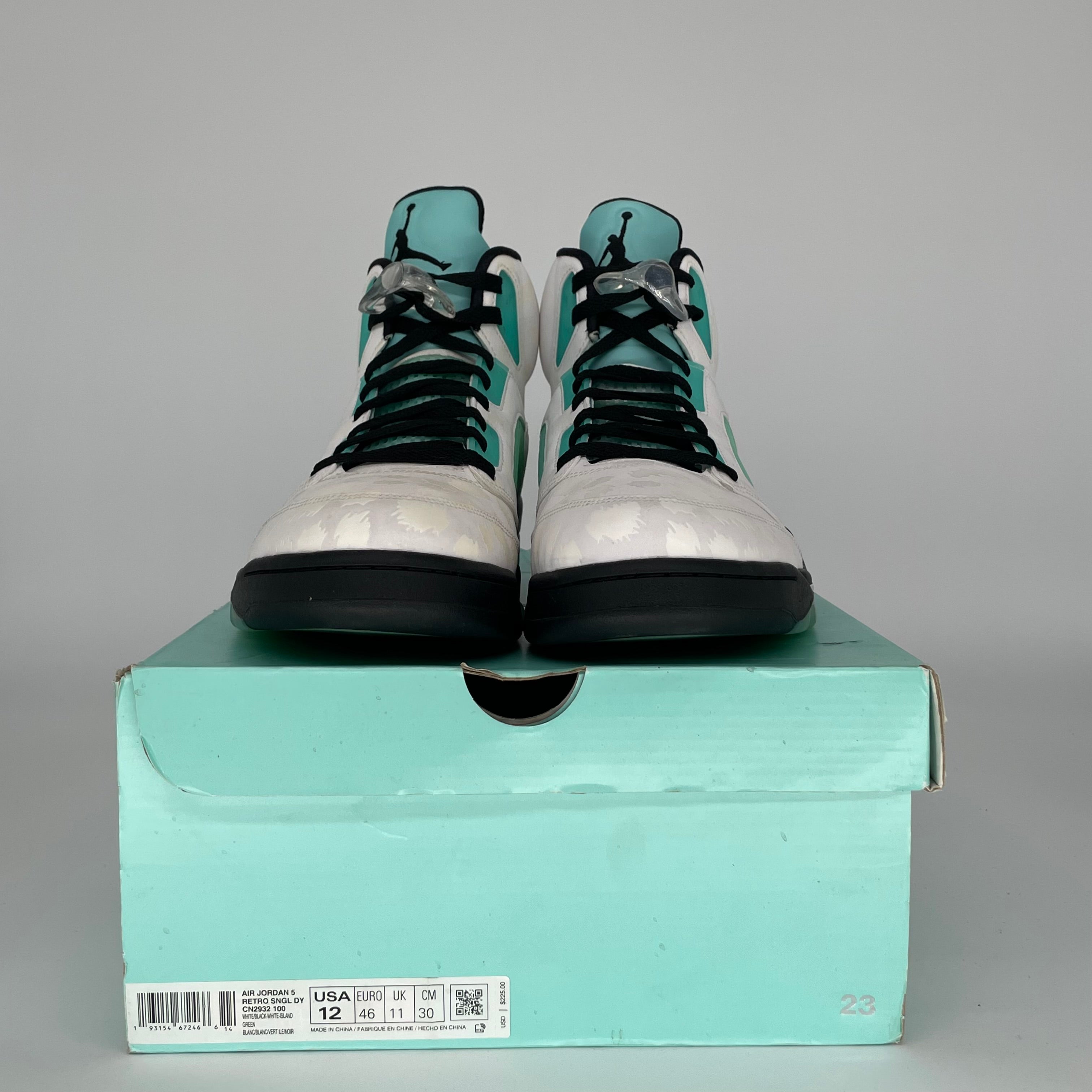 AIR JORDAN 5 ISLAND GREEN SIZE 12 CN2932-100