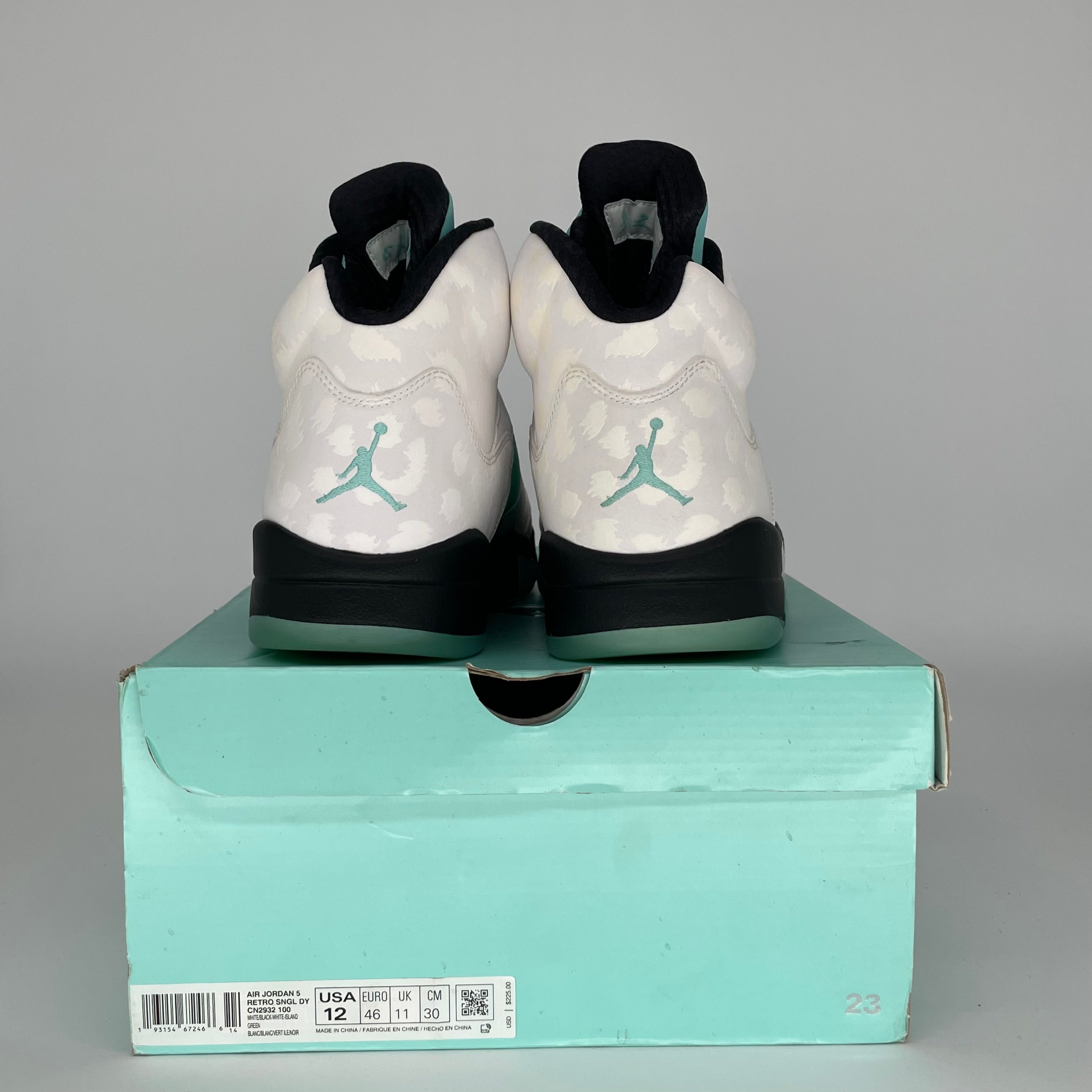 AIR JORDAN 5 ISLAND GREEN SIZE 12 CN2932-100