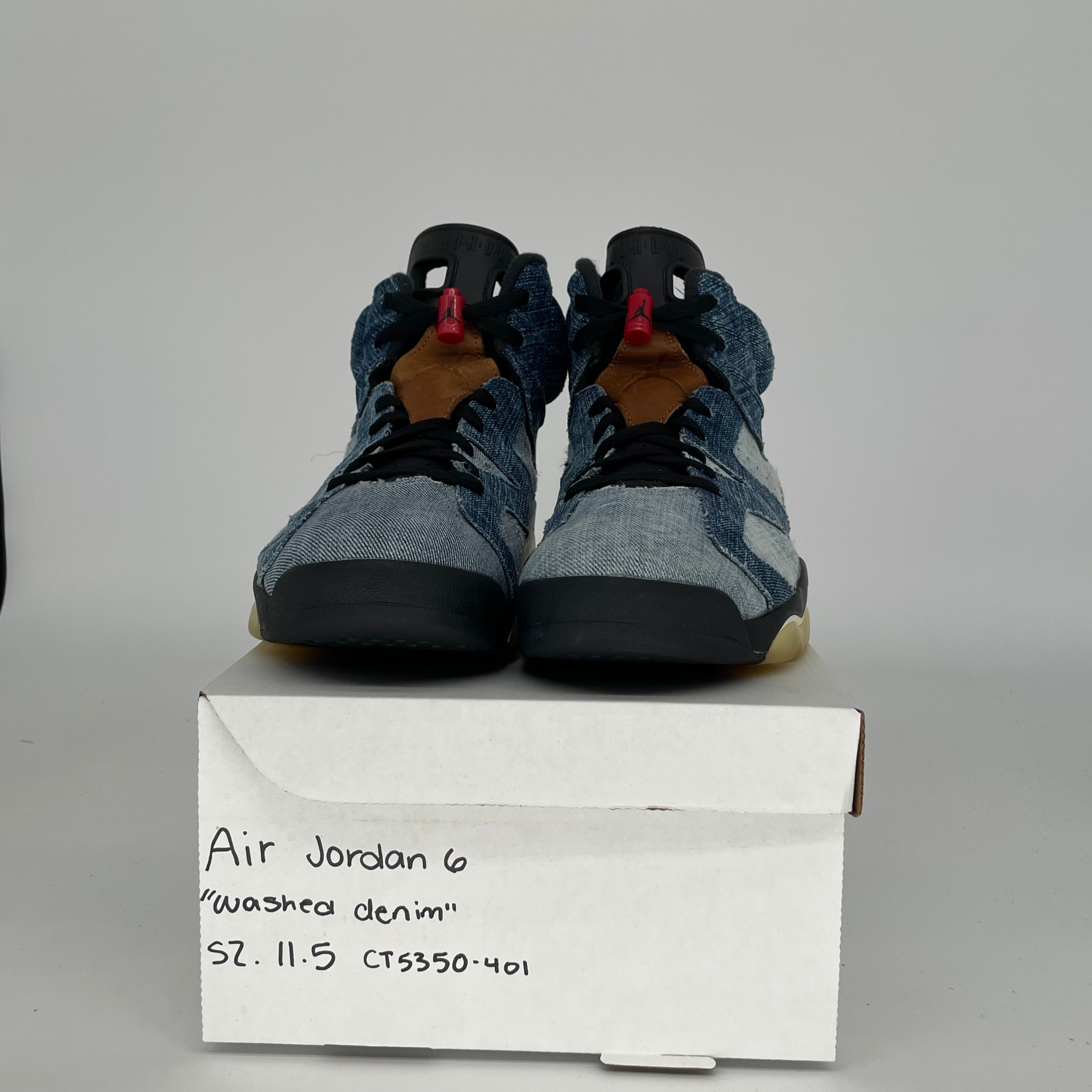 AIR JORDAN 6 WASHED DENIM SIZE 11.5 CT5350-401