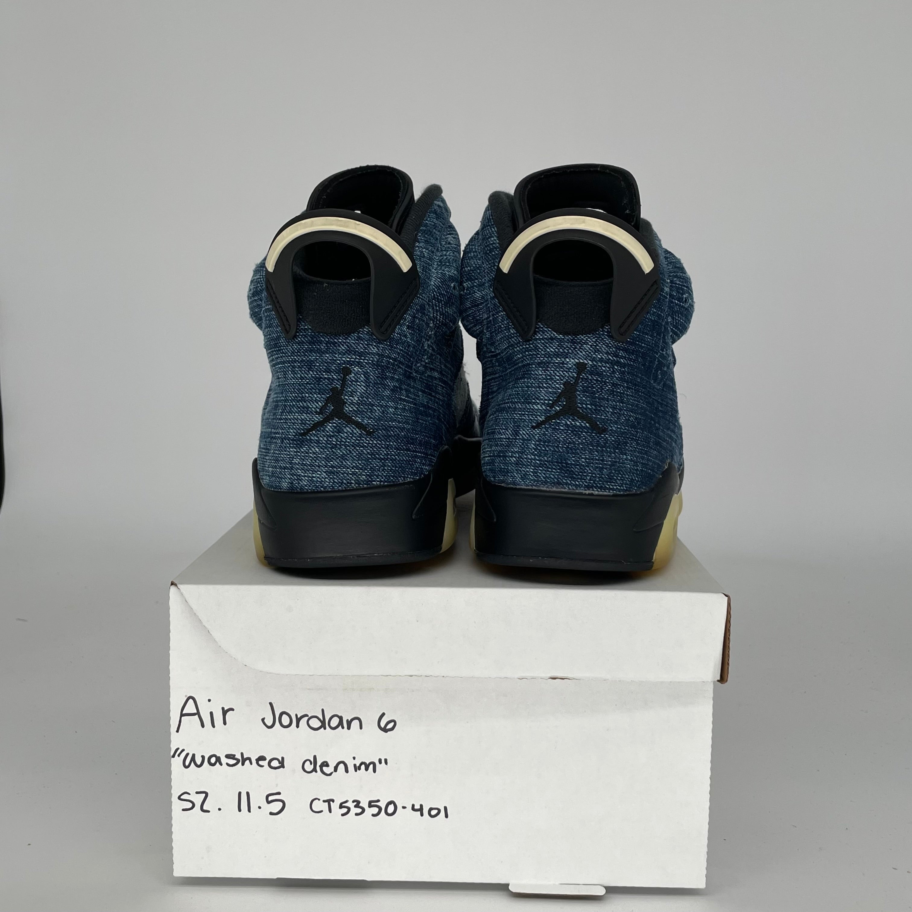 AIR JORDAN 6 WASHED DENIM SIZE 11.5 CT5350-401