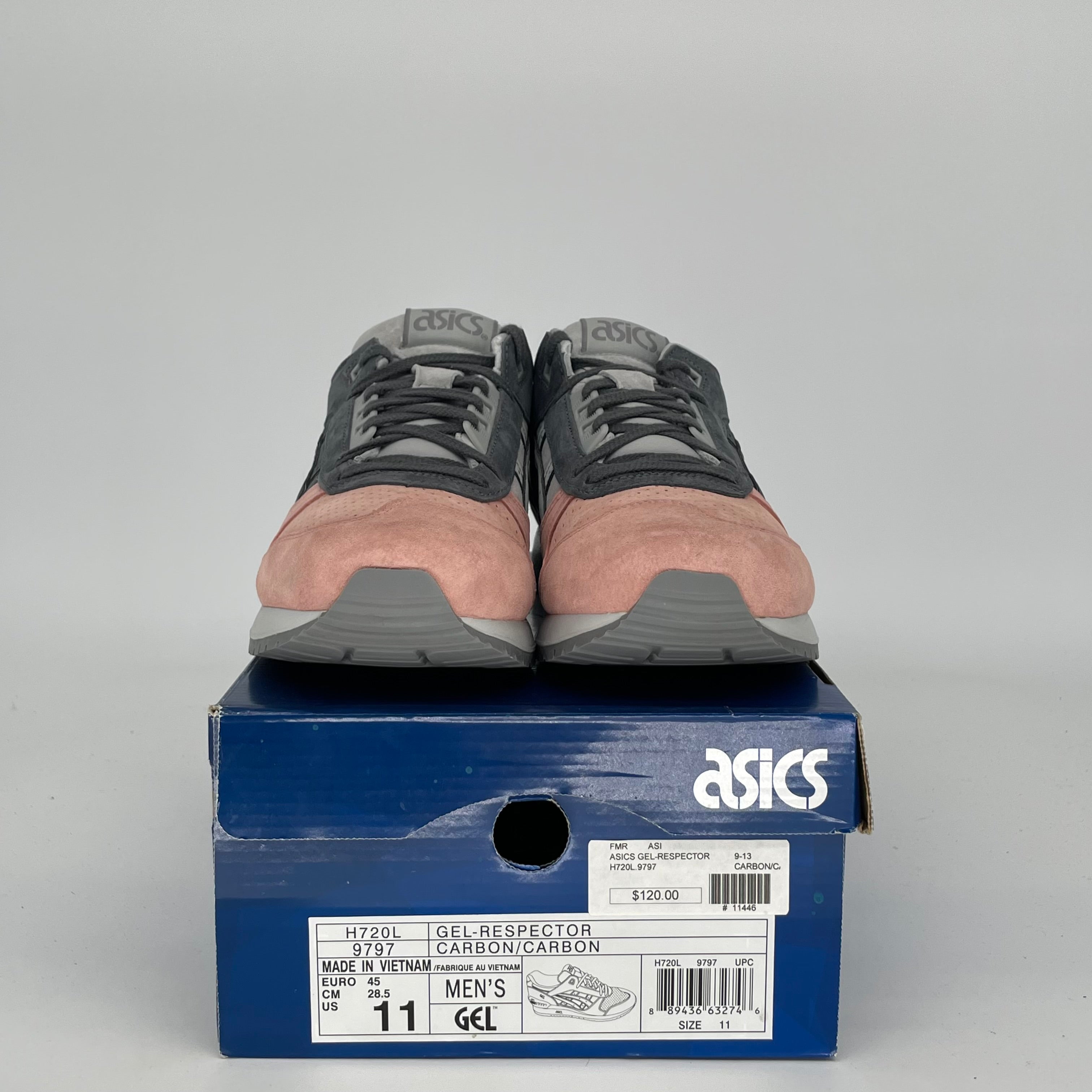 ASICS GEL-RESPECTOR JAPANESE GARGEN CARBON SIZE 11 H720L-9797