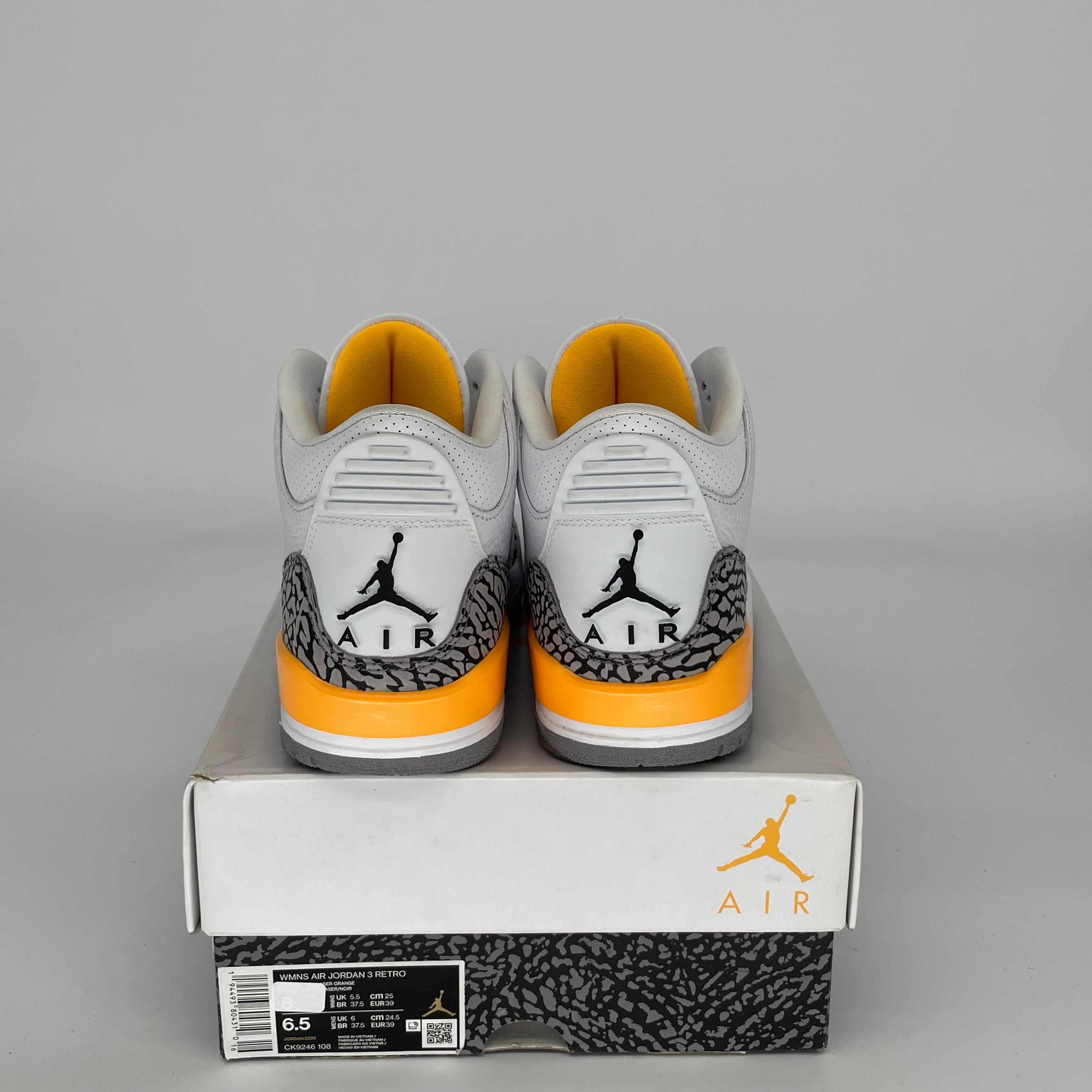 AIR JORDAN 3 LASER ORANGE W SIZE 6.5/8W CK9246-108