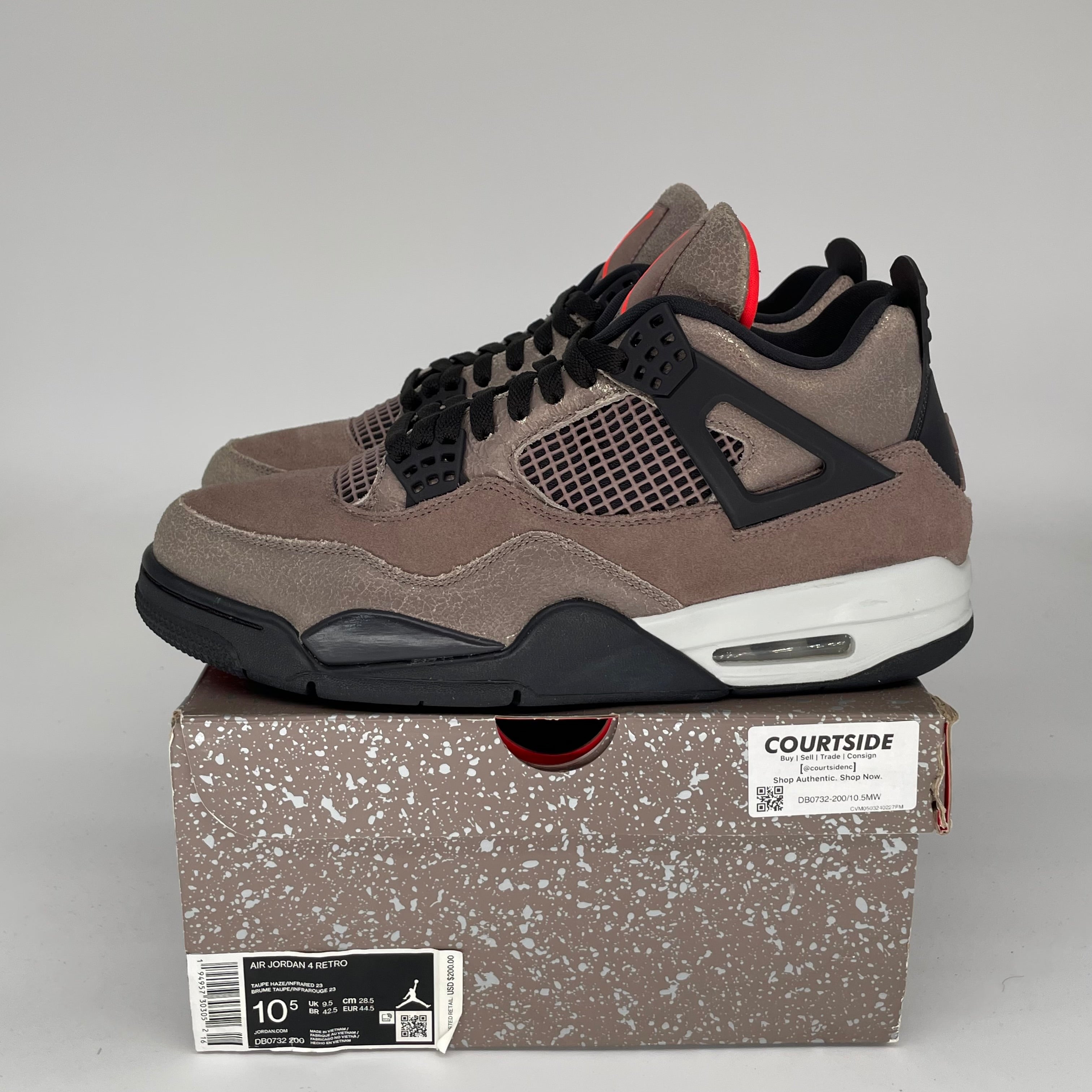 AIR JORDAN 4 TAUPE HAZE SIZE 10.5 DB0732-200