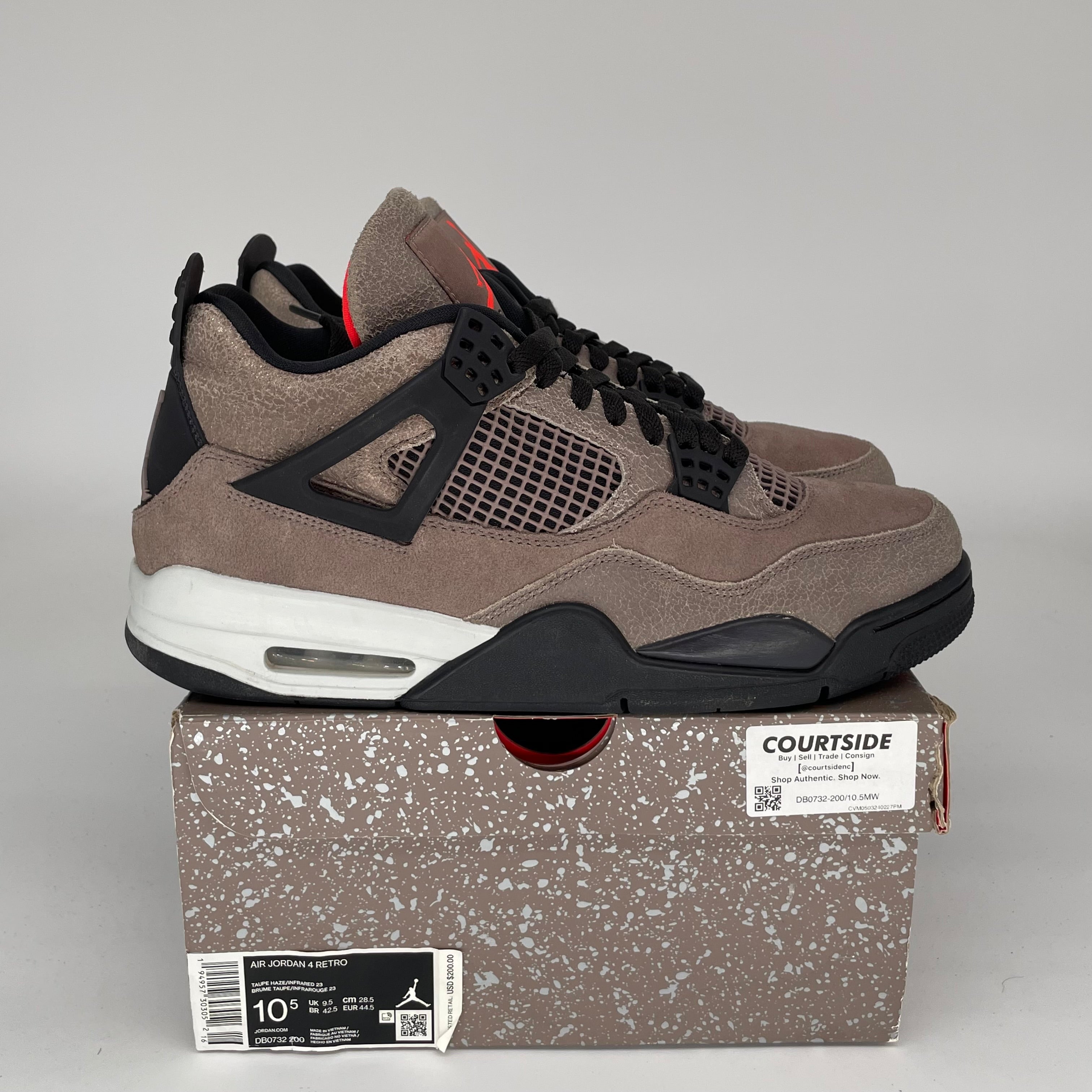 AIR JORDAN 4 TAUPE HAZE SIZE 10.5 DB0732-200