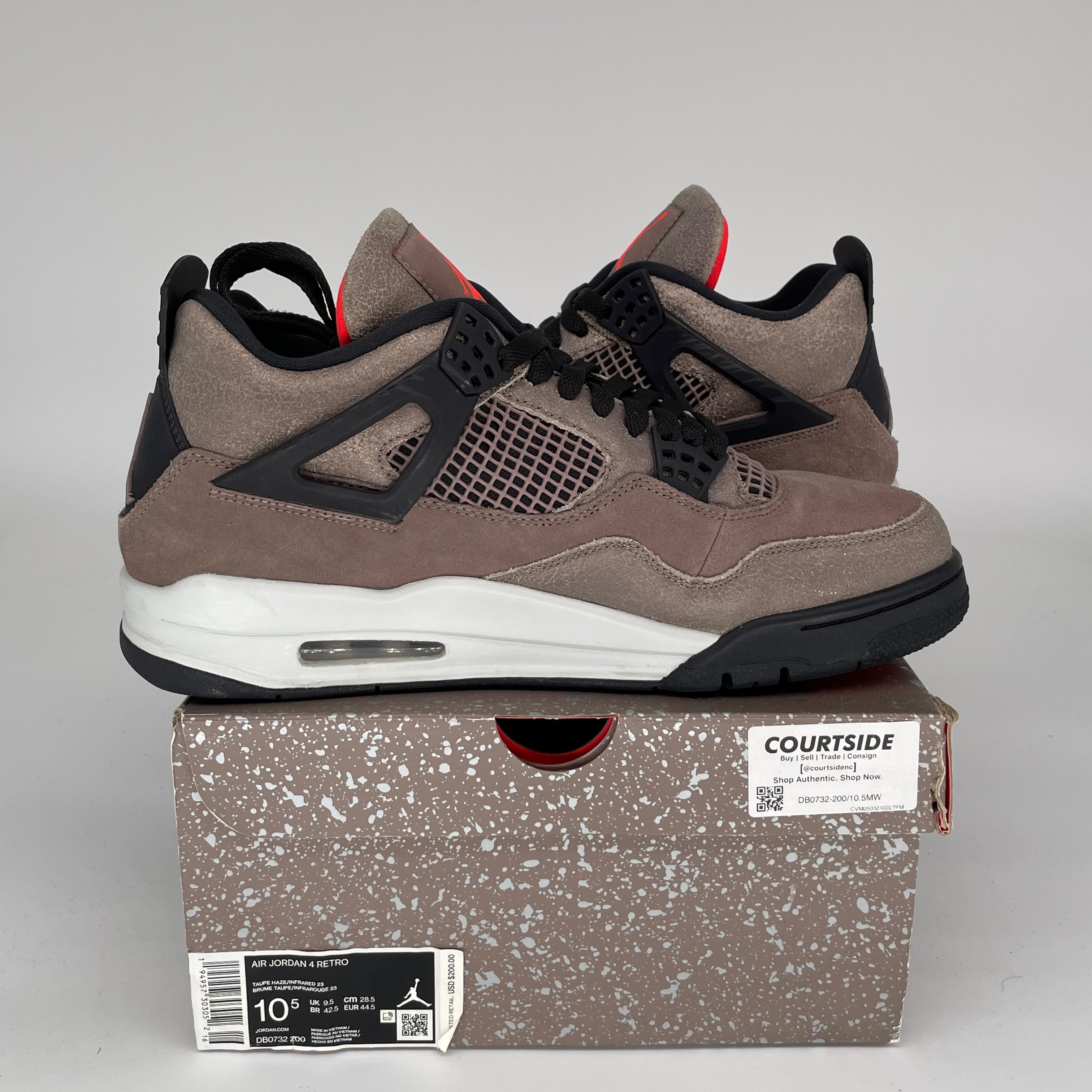 AIR JORDAN 4 TAUPE HAZE SIZE 10.5 DB0732-200