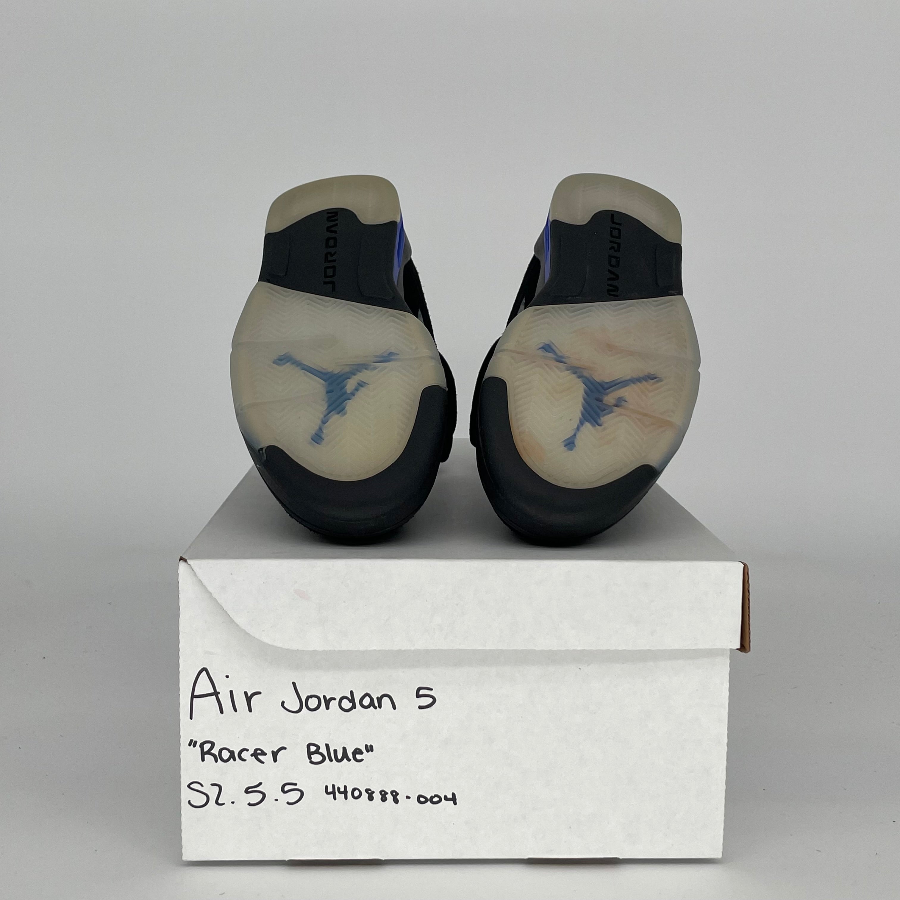 AIR JORDAN 5 RACER BLUE SIZE 5.5Y 440888-004