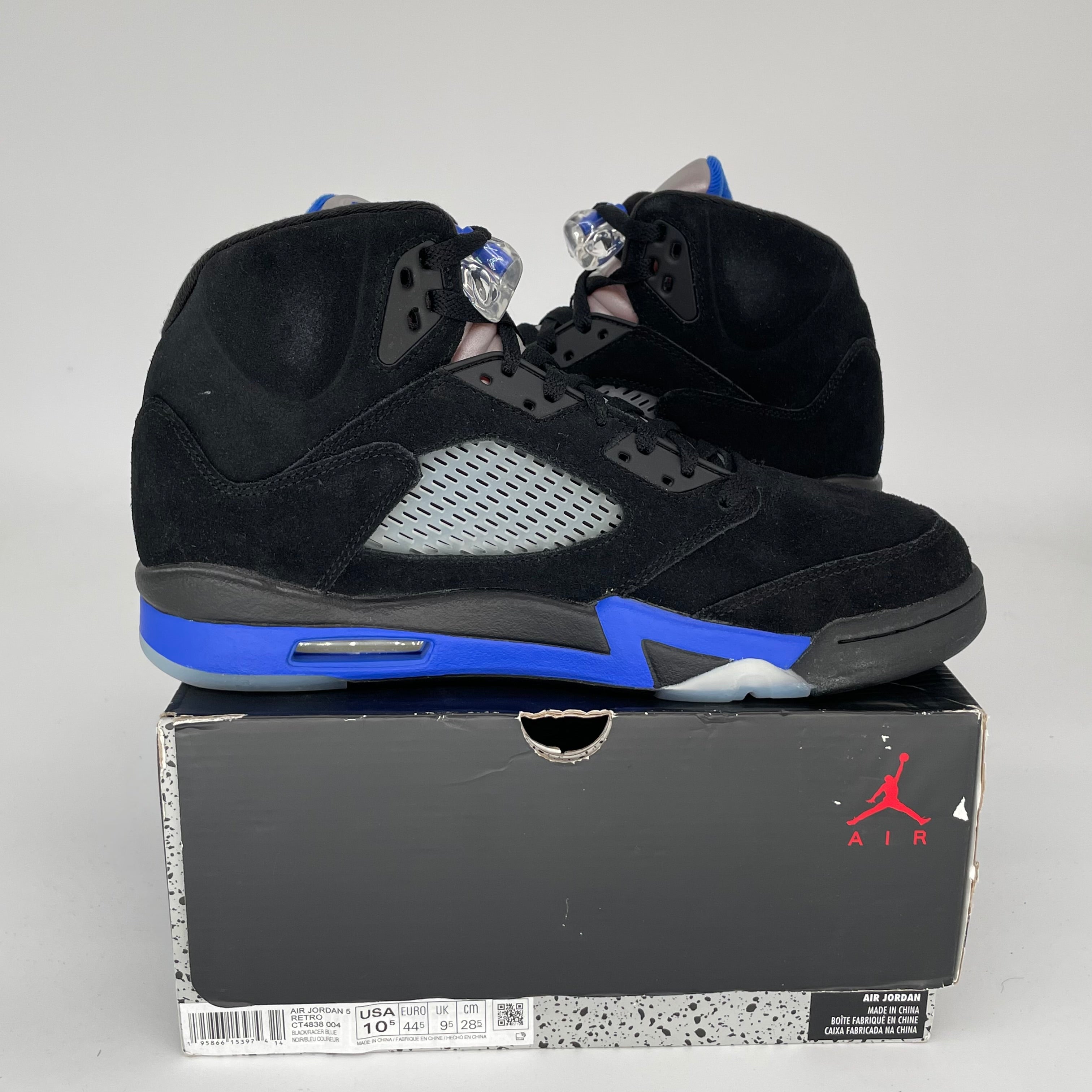 AIR JORDAN 5 RACER BLUE SIZE 10.5 CT4838-004