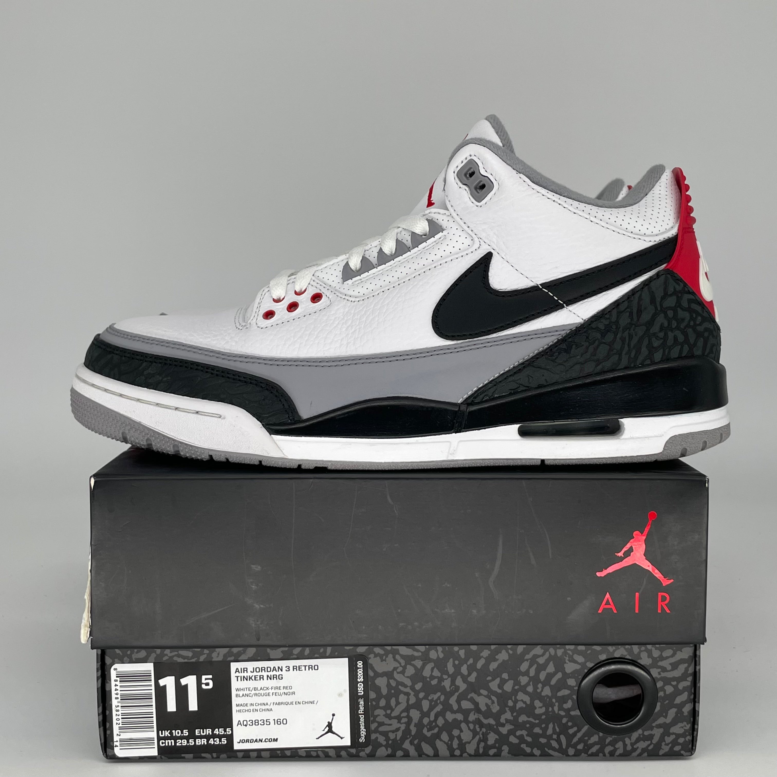 AIR JORDAN 3 TINKER HATFIELD SIZE 11.5 AQ3835-160