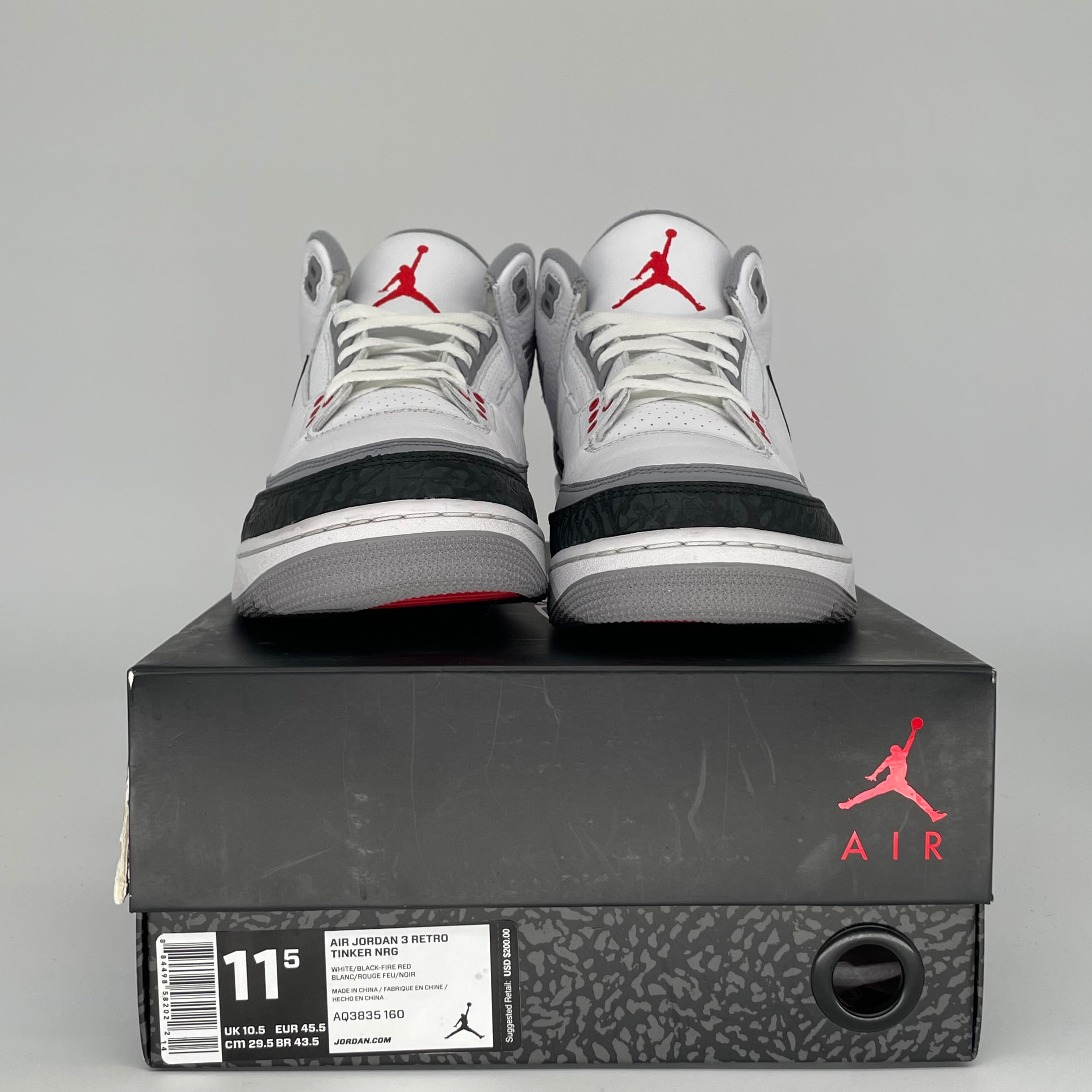 AIR JORDAN 3 TINKER HATFIELD SIZE 11.5 AQ3835-160