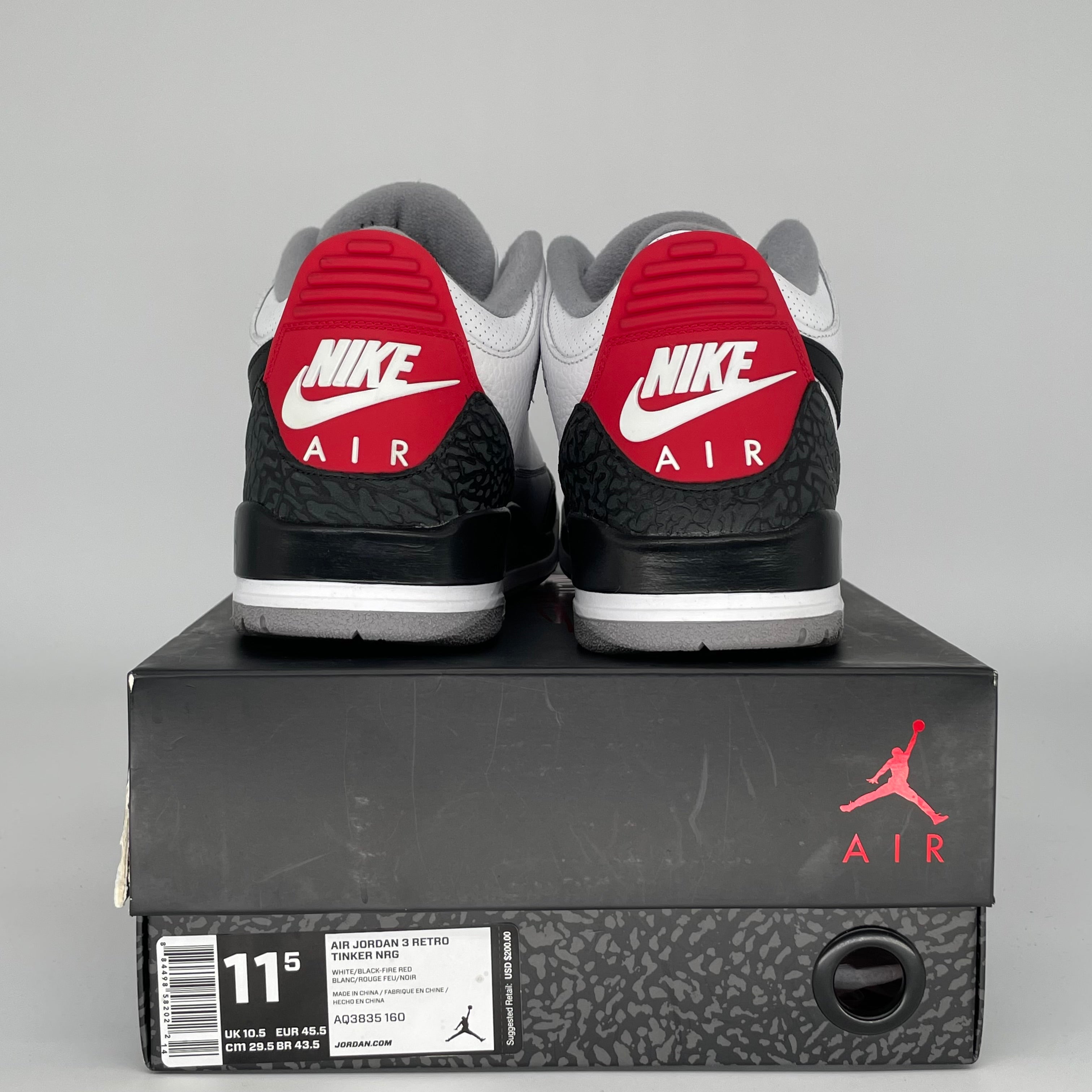 AIR JORDAN 3 TINKER HATFIELD SIZE 11.5 AQ3835-160