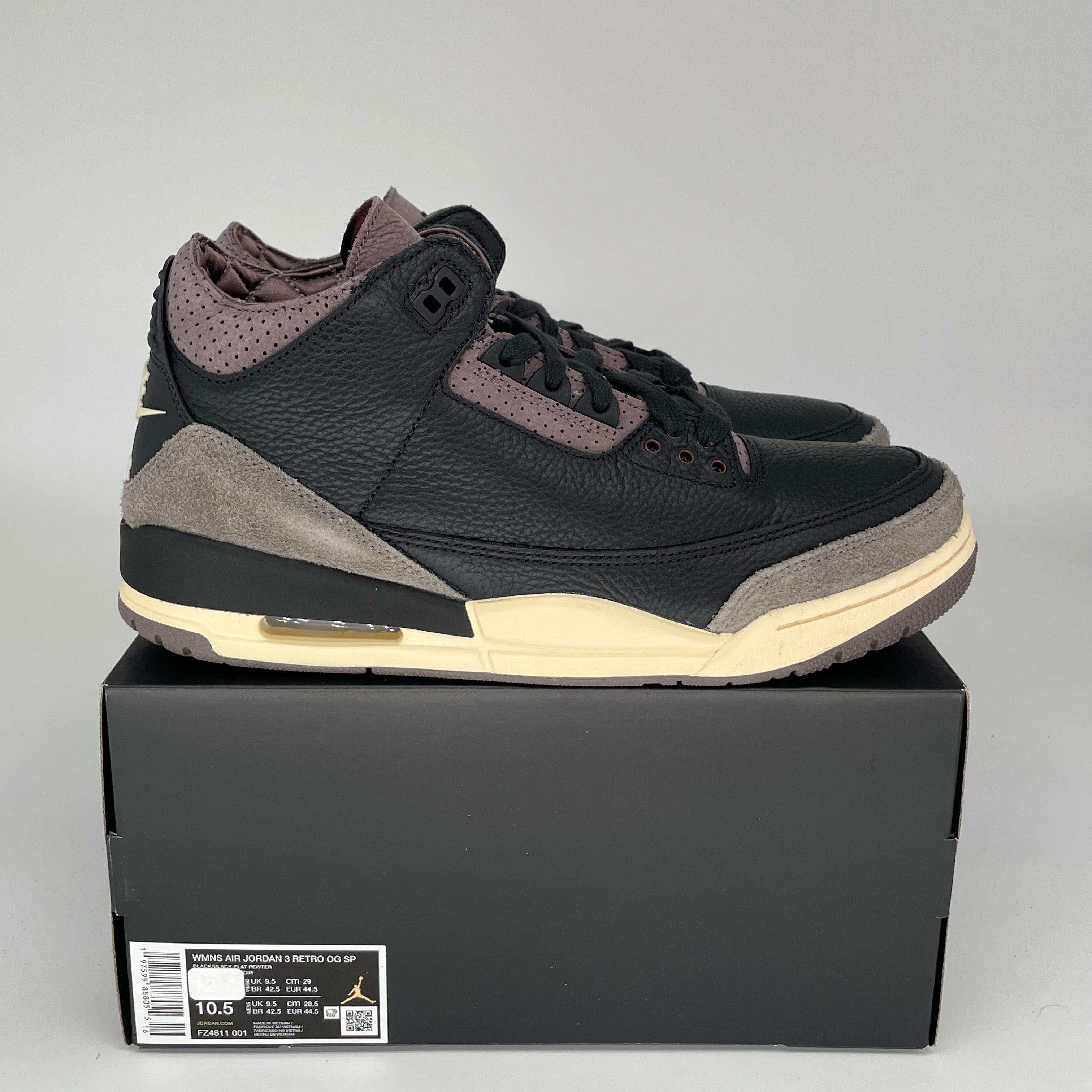 AIR JORDAN 3 A MA MANIERE WHILE YOU WERE SLEEPING W SIZE 10.5 FZ4811-001