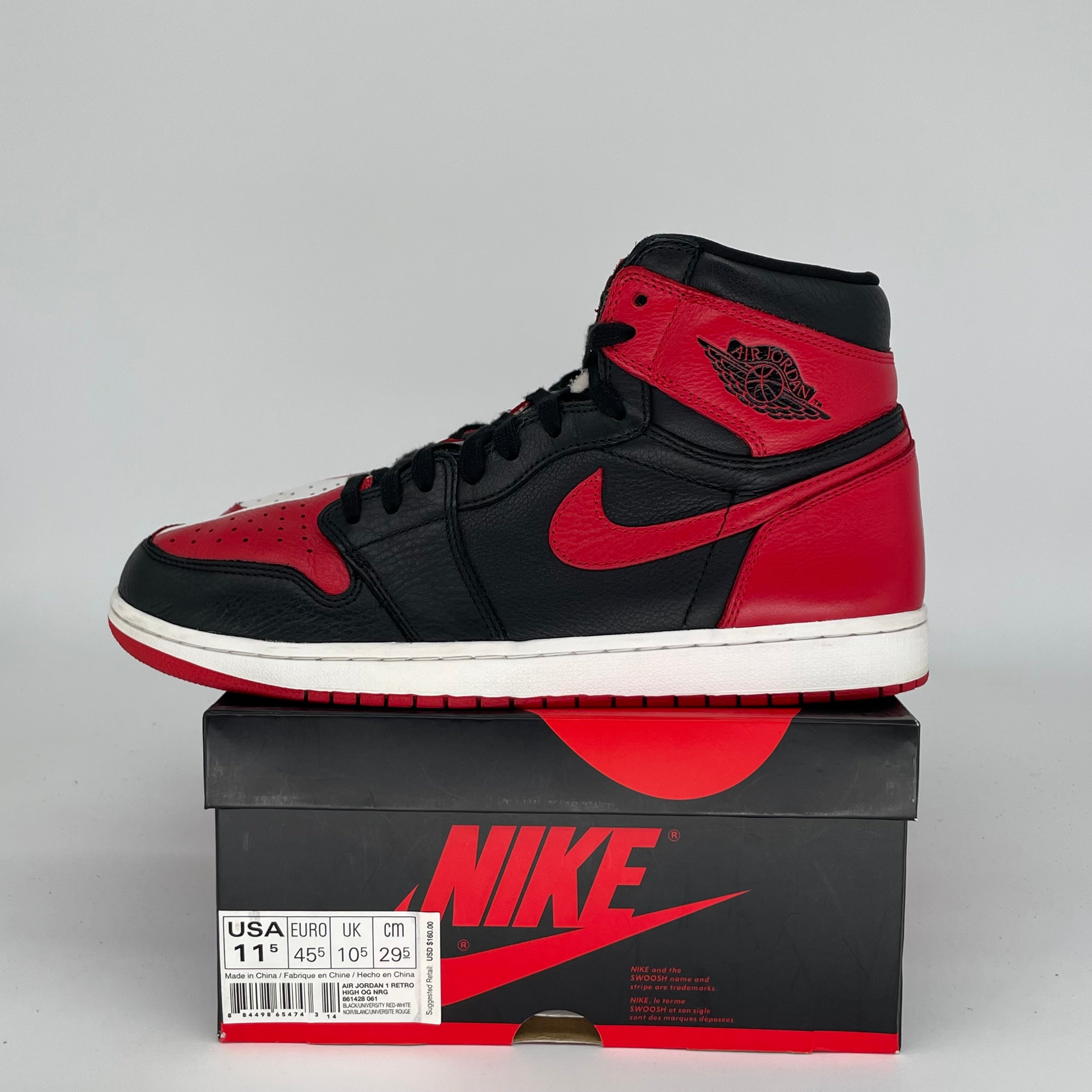 AIR JORDAN 1 HOMAGE TO HOME SIZE 11.5 861428-061