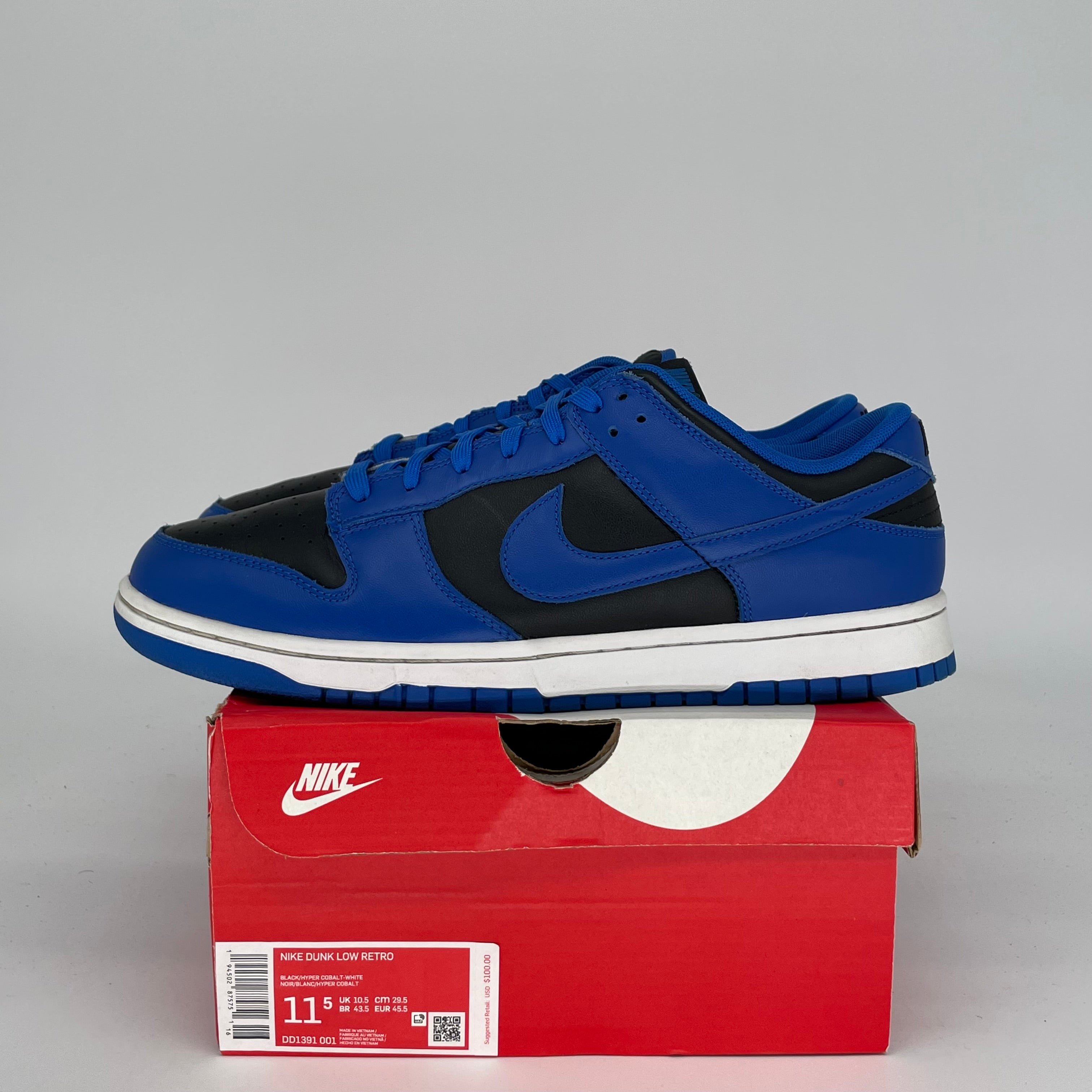 NIKE DUNK LOW COBALT SIZE 11.5 DD1391-001