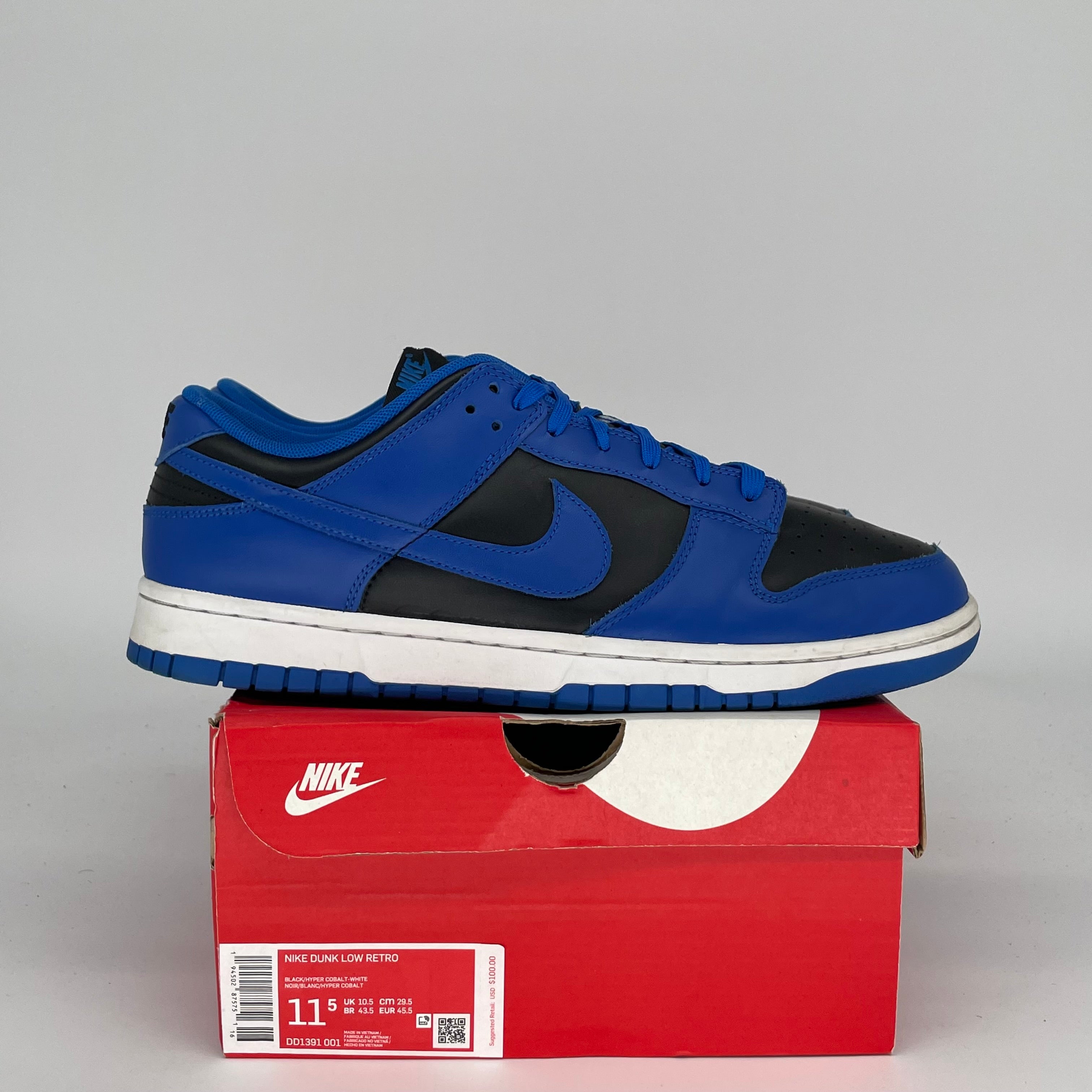 NIKE DUNK LOW COBALT SIZE 11.5 DD1391-001