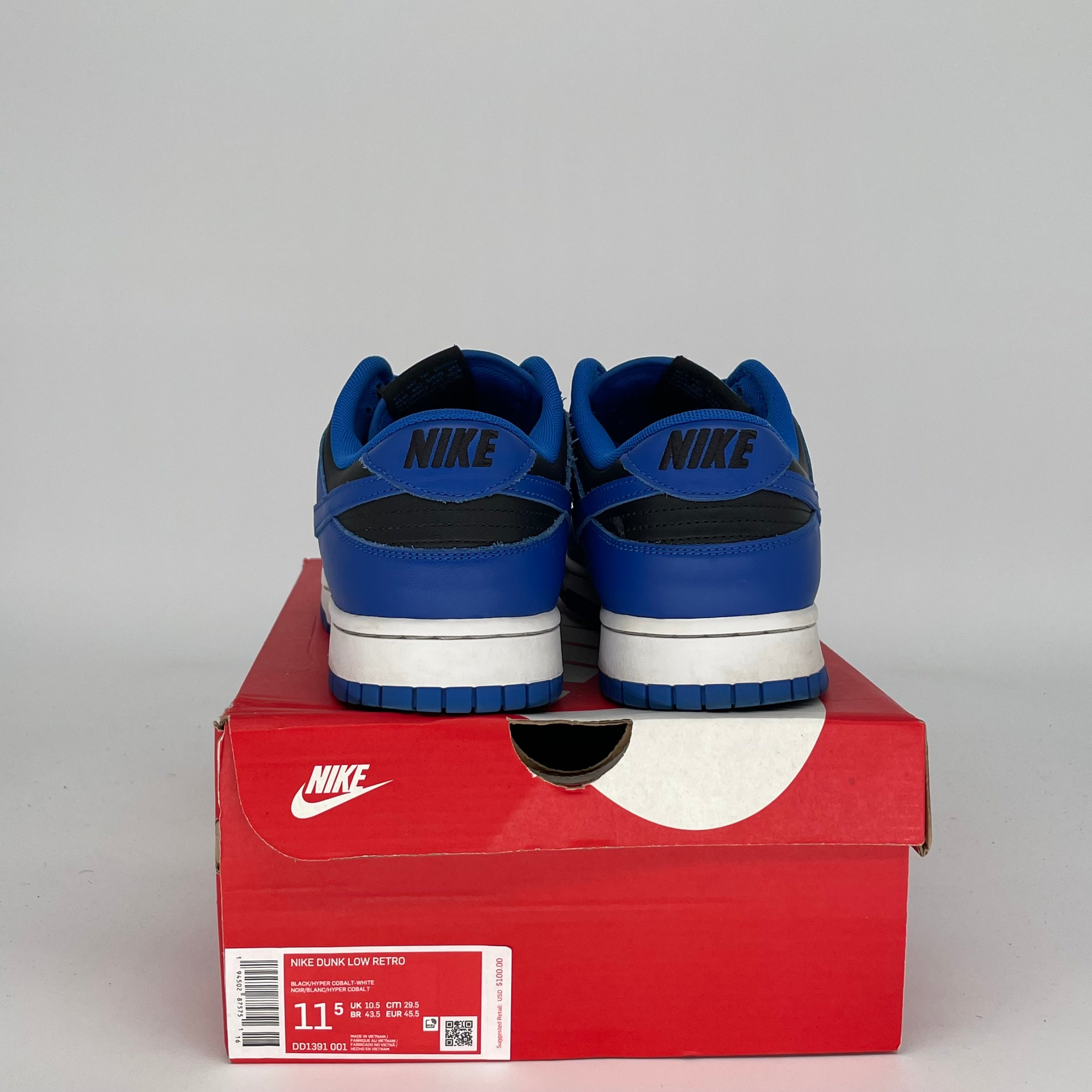 NIKE DUNK LOW COBALT SIZE 11.5 DD1391-001