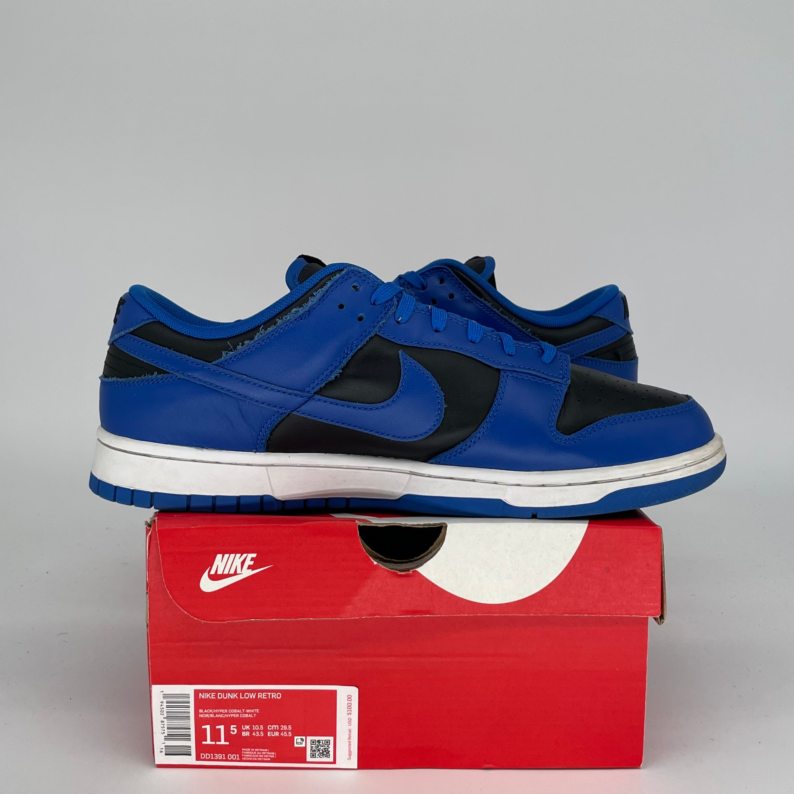 NIKE DUNK LOW COBALT SIZE 11.5 DD1391-001