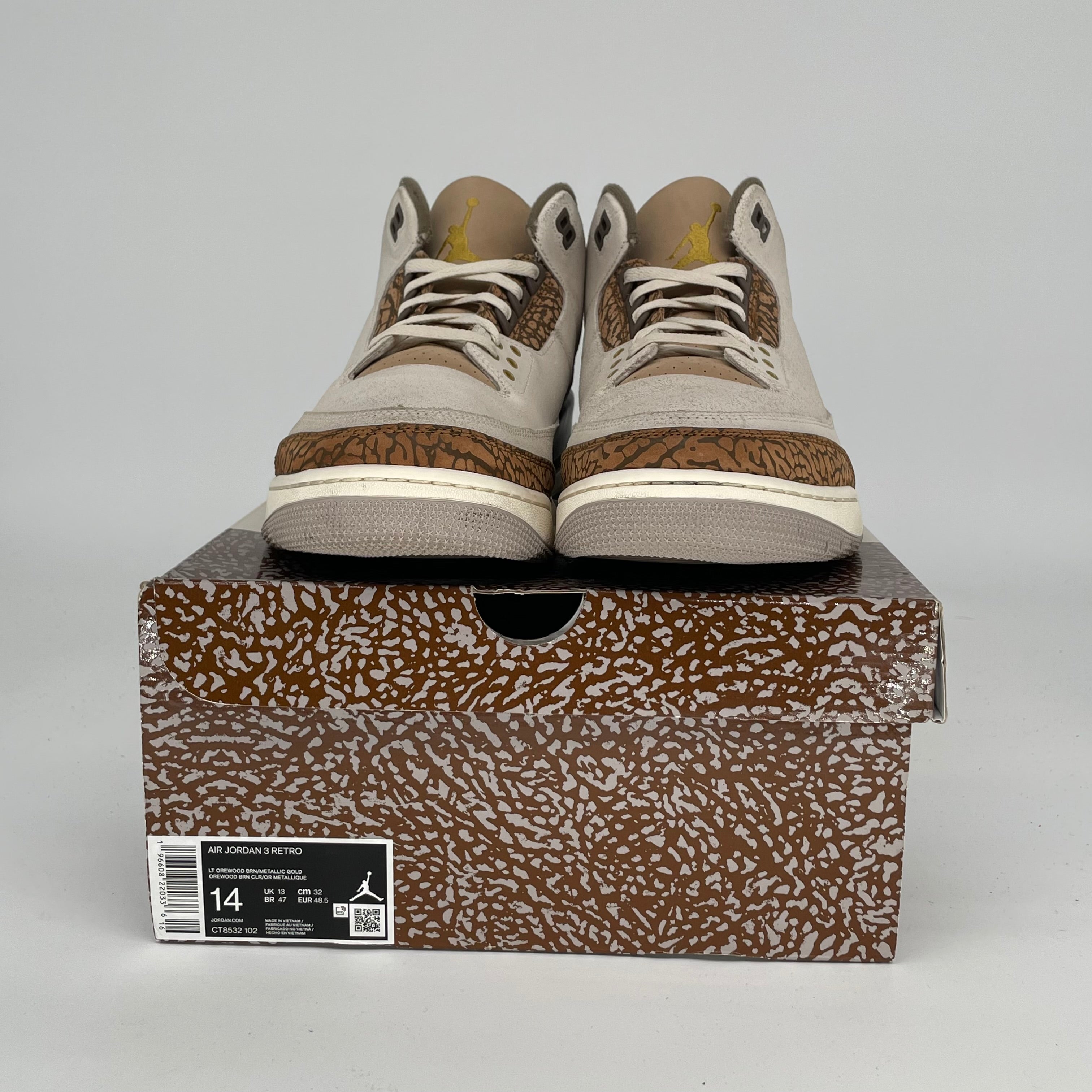 AIR JORDAN 3 PALOMINO SIZE 14 CT8532-102