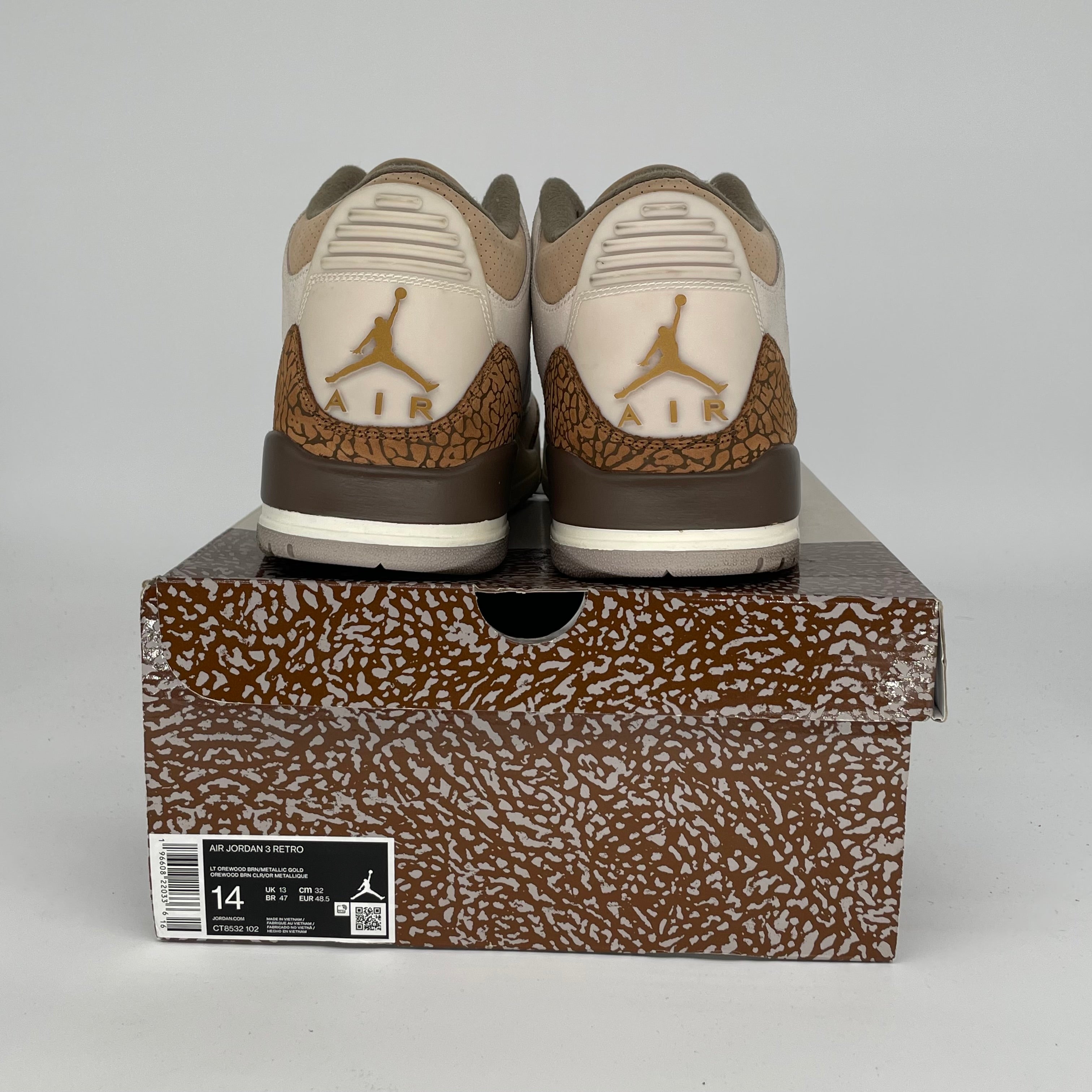 AIR JORDAN 3 PALOMINO SIZE 14 CT8532-102