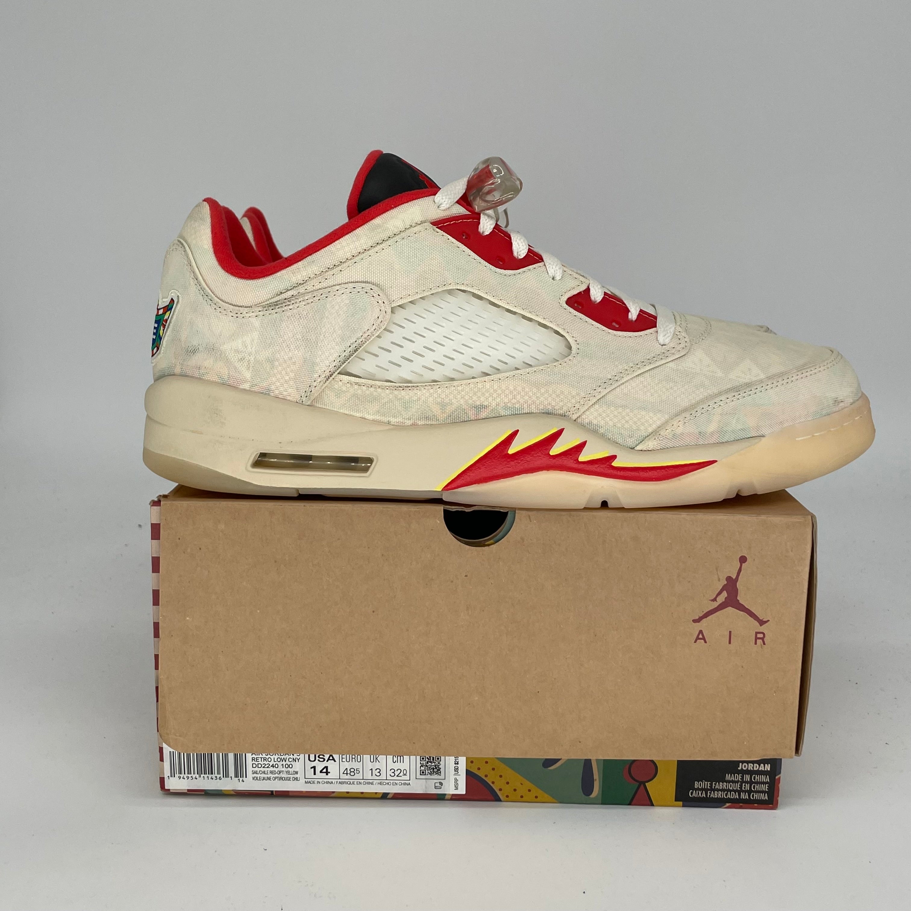 AIR JORDAN 5 LOW CHINESE NEW YEAR SIZE 14 DD2240-100