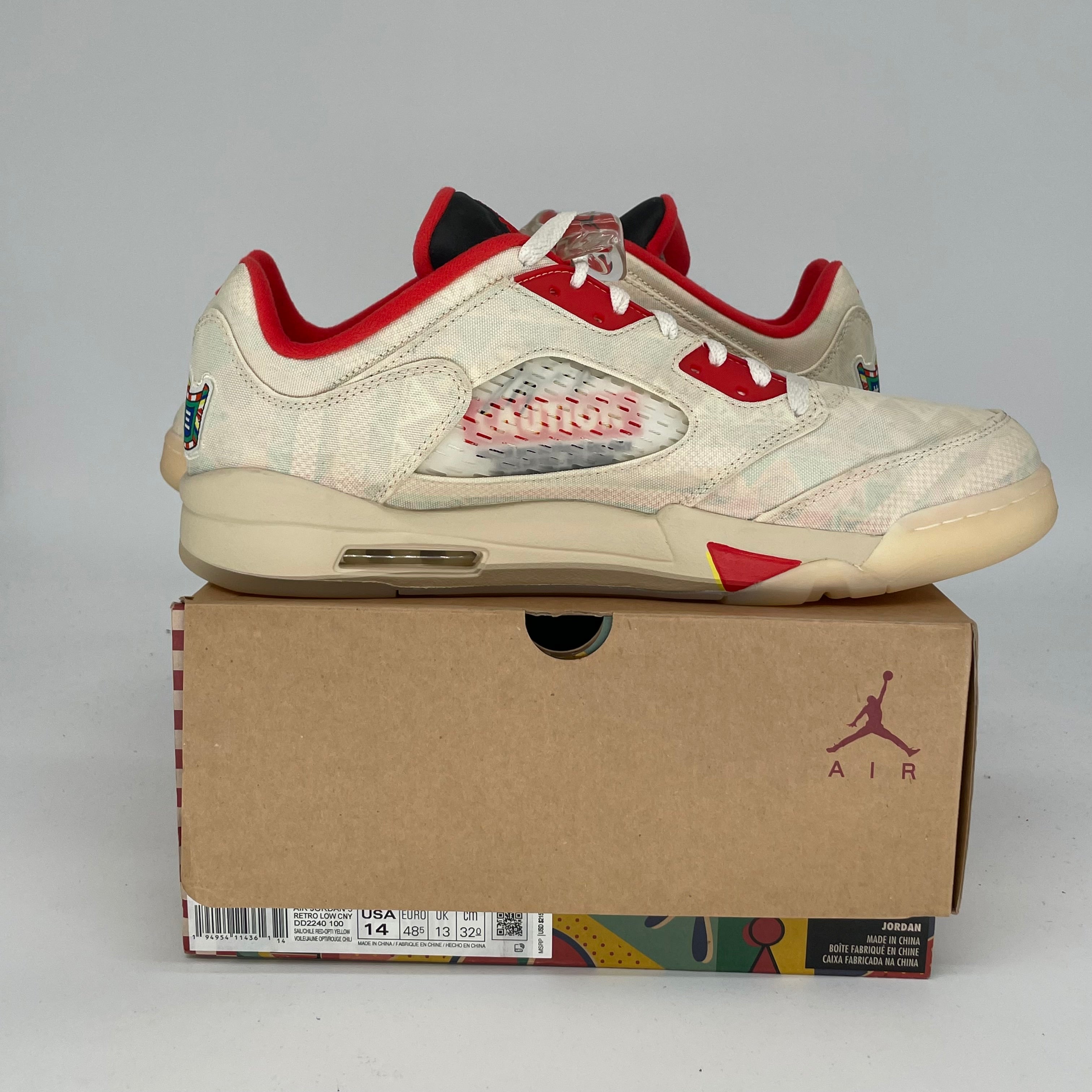 AIR JORDAN 5 LOW CHINESE NEW YEAR SIZE 14 DD2240-100