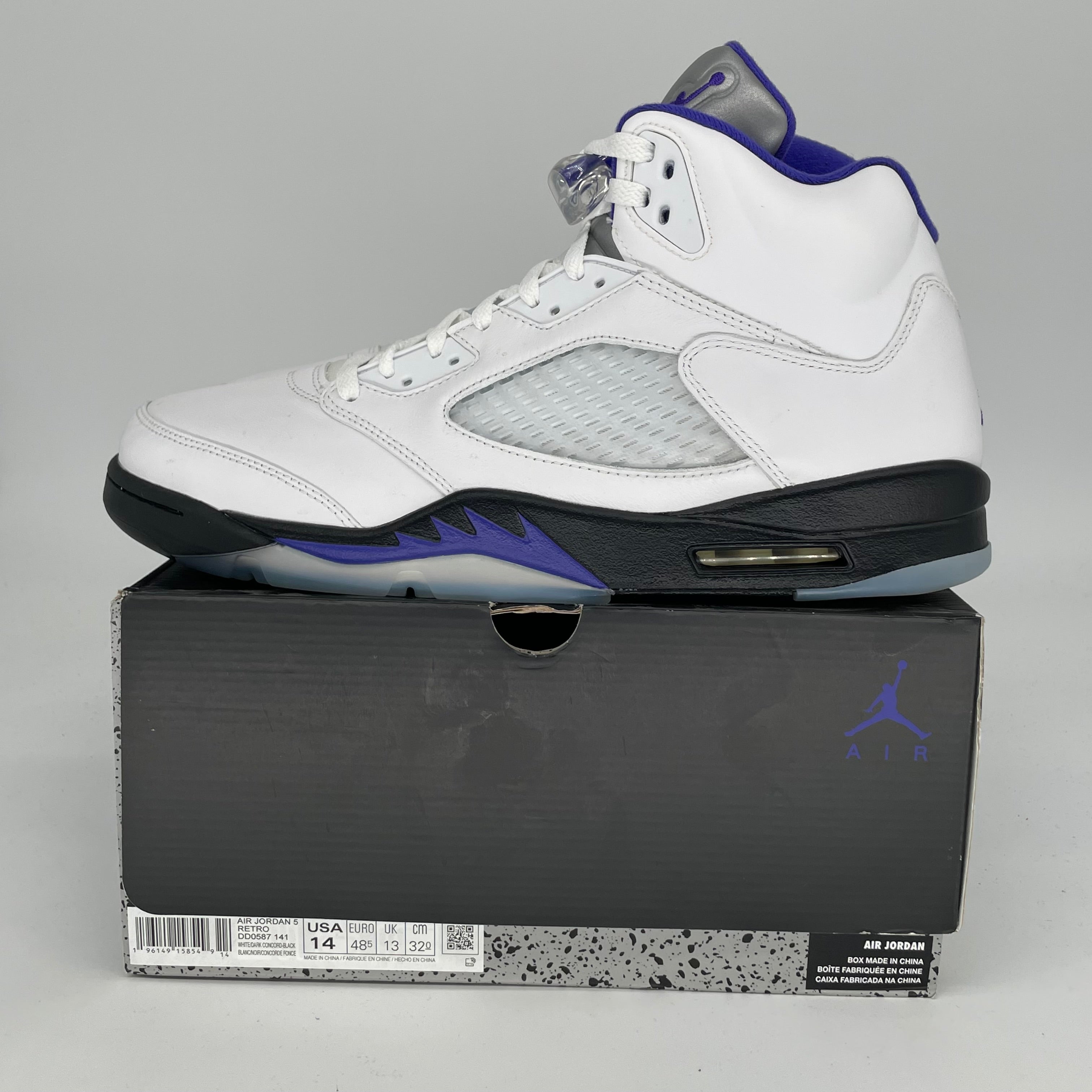 AIR JORDAN 5 DARK CONCORD SIZE 14 DD0587-141