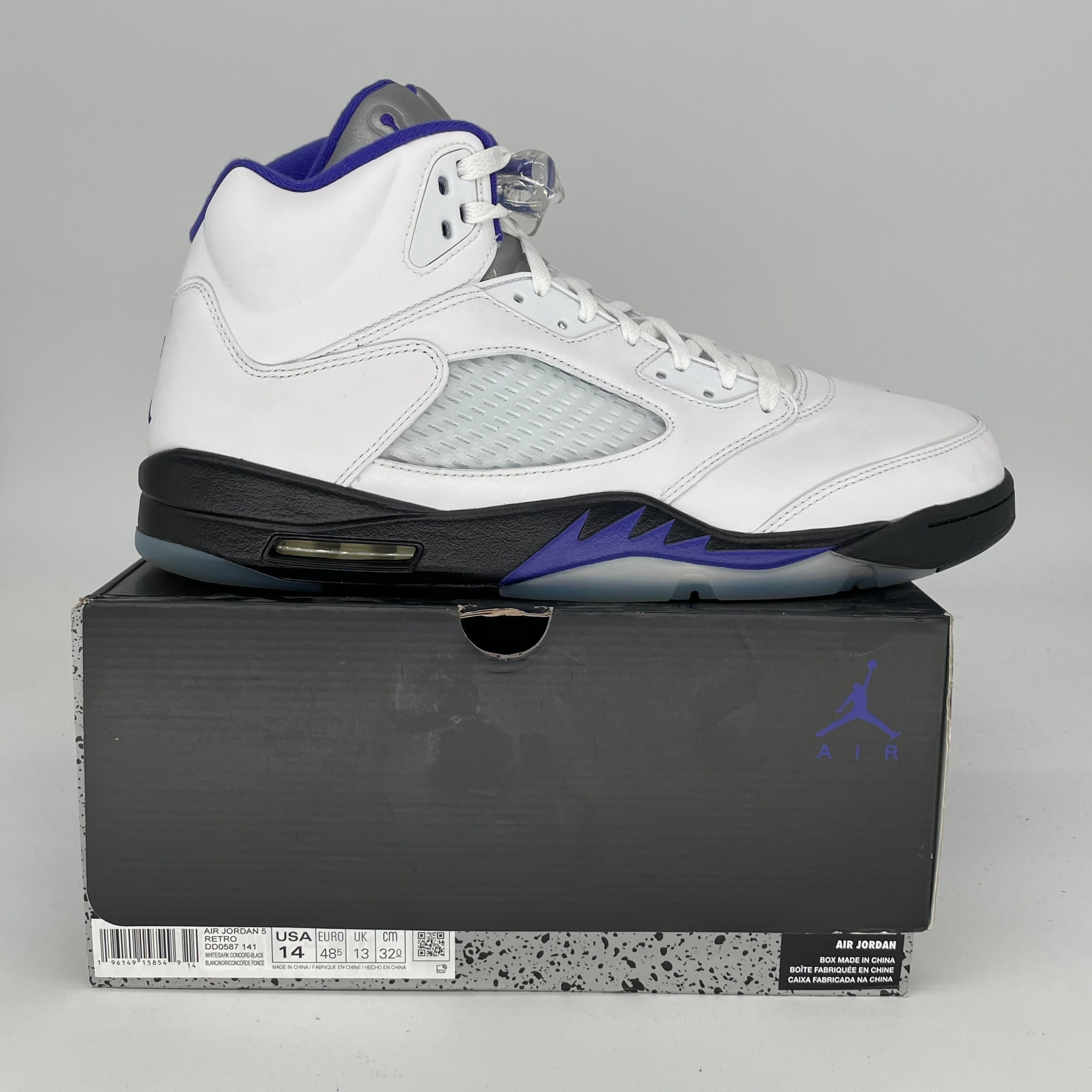 AIR JORDAN 5 DARK CONCORD SIZE 14 DD0587-141