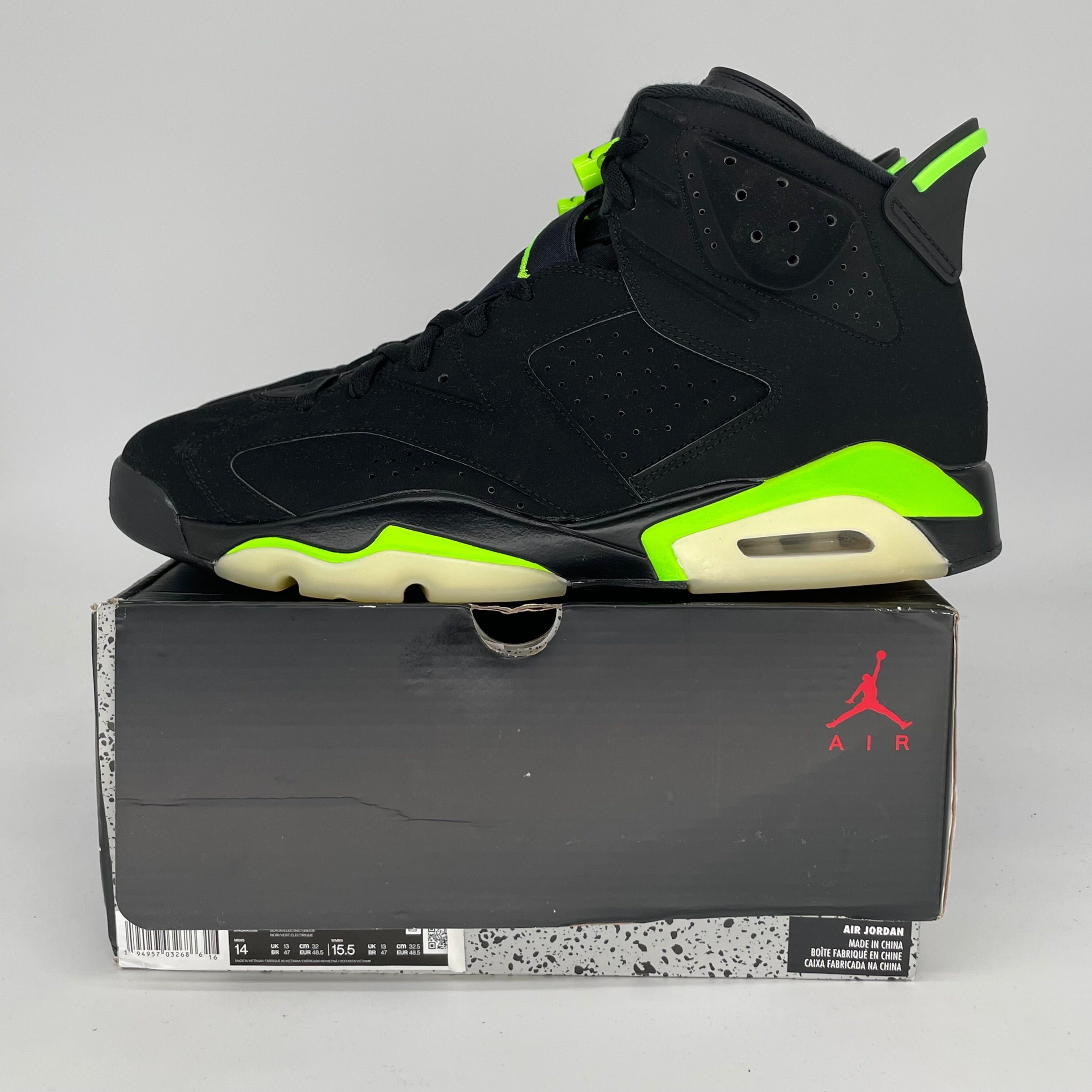 AIR JORDAN 6 ELECTRIC GREEN SIZE 14 CT8529-003