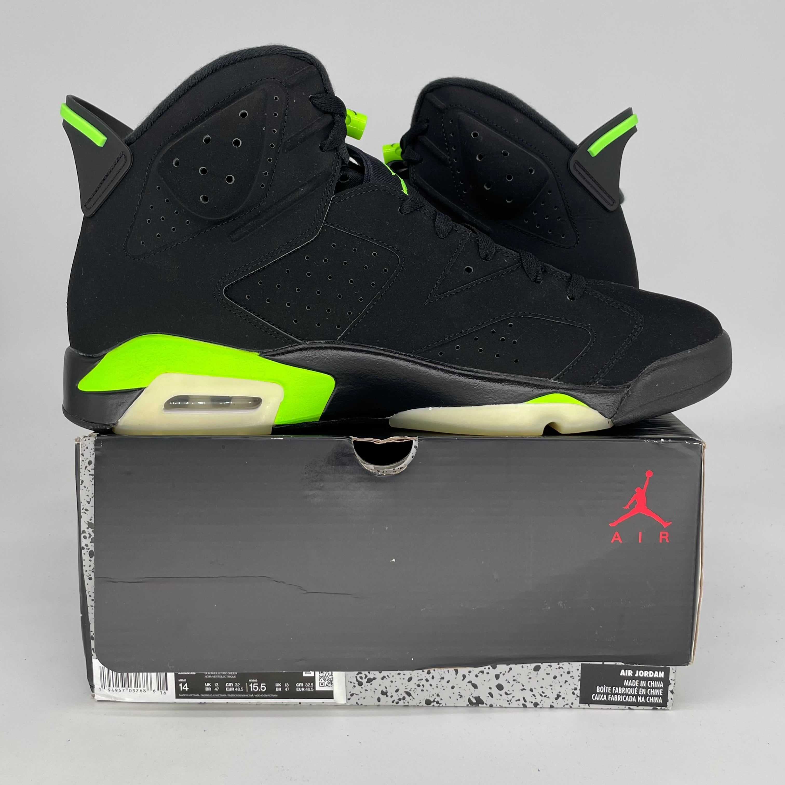 AIR JORDAN 6 ELECTRIC GREEN SIZE 14 CT8529-003