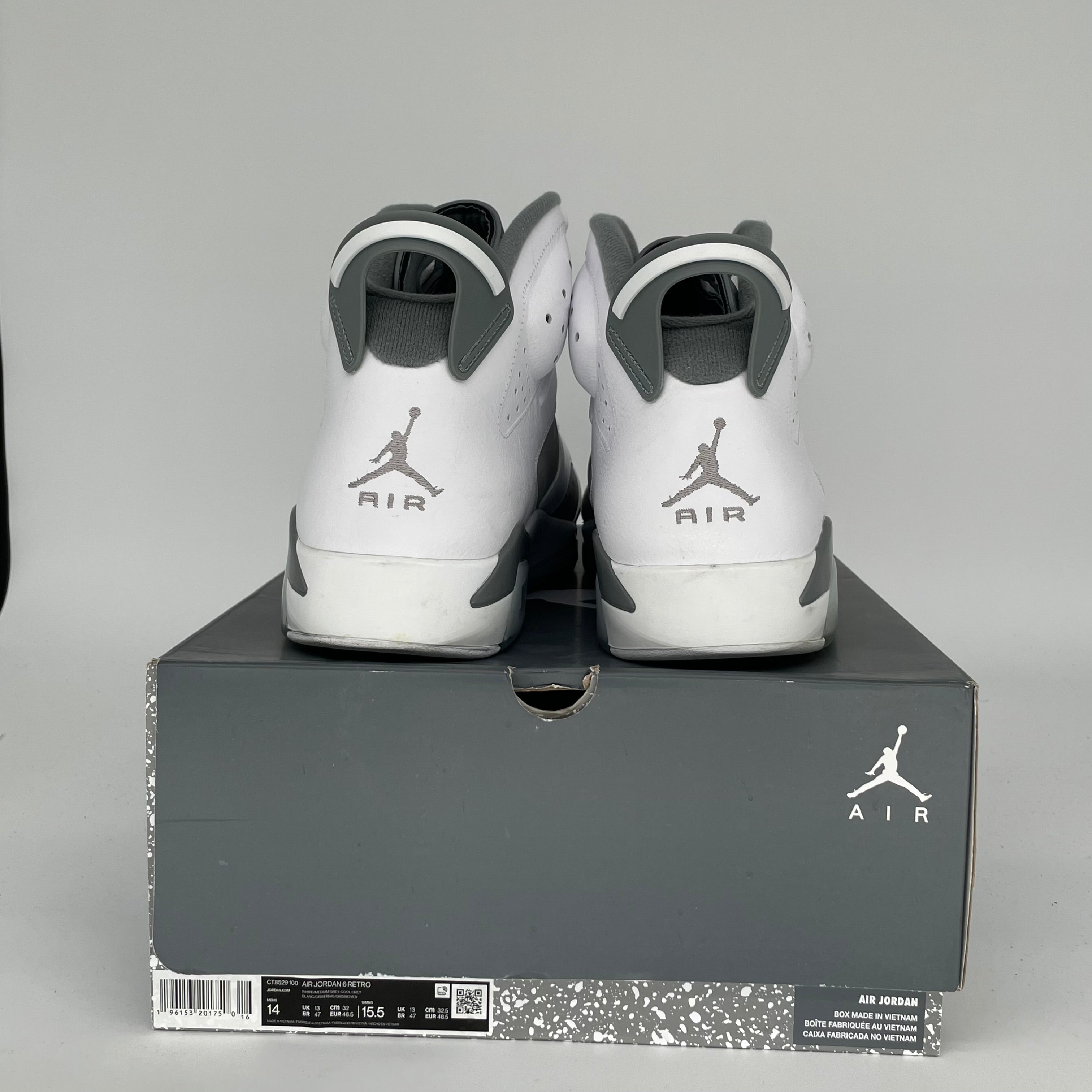 AIR JORDAN 6 COOL GREY SIZE 14 CT8529-100