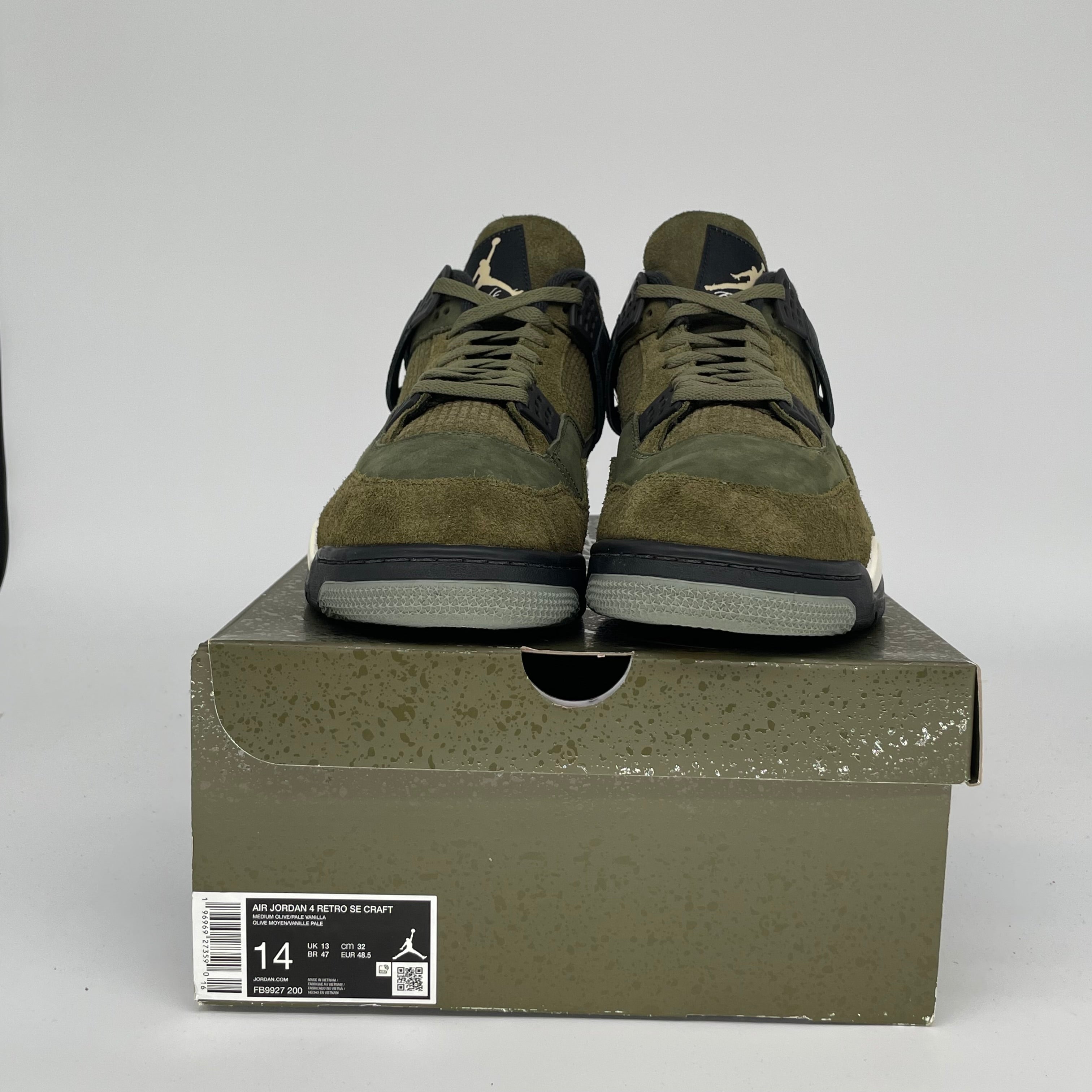 AIR JORDAN 4 CRAFT MEDIUM OLIVE SIZE 14 FB9927-200