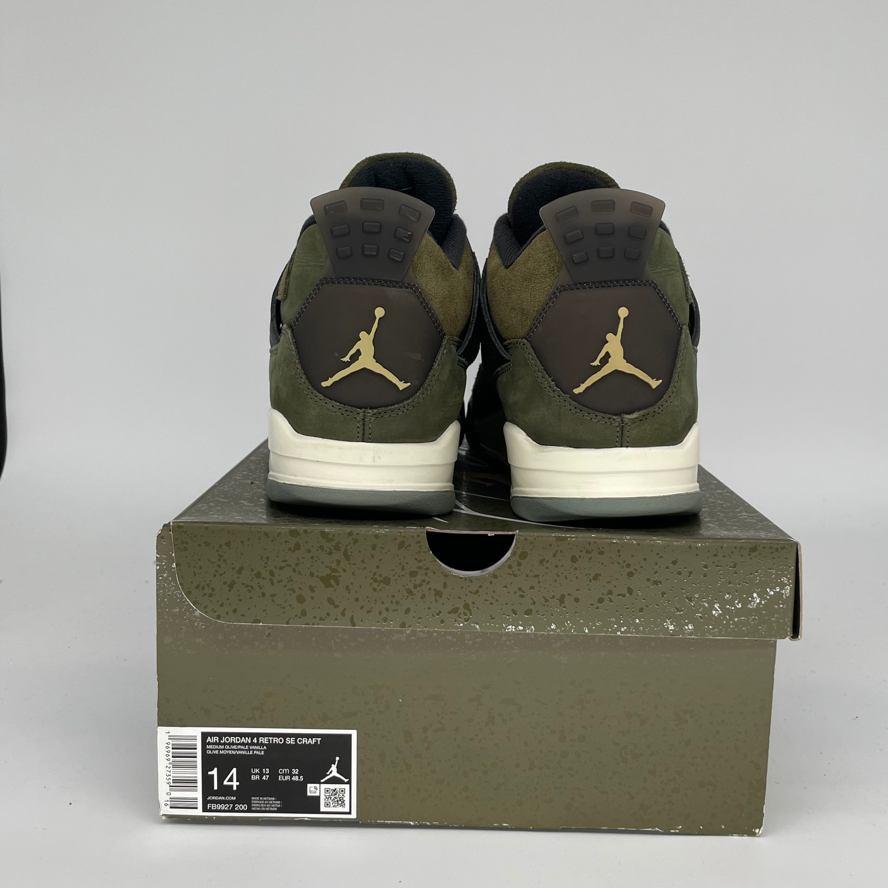 AIR JORDAN 4 CRAFT MEDIUM OLIVE SIZE 14 FB9927-200