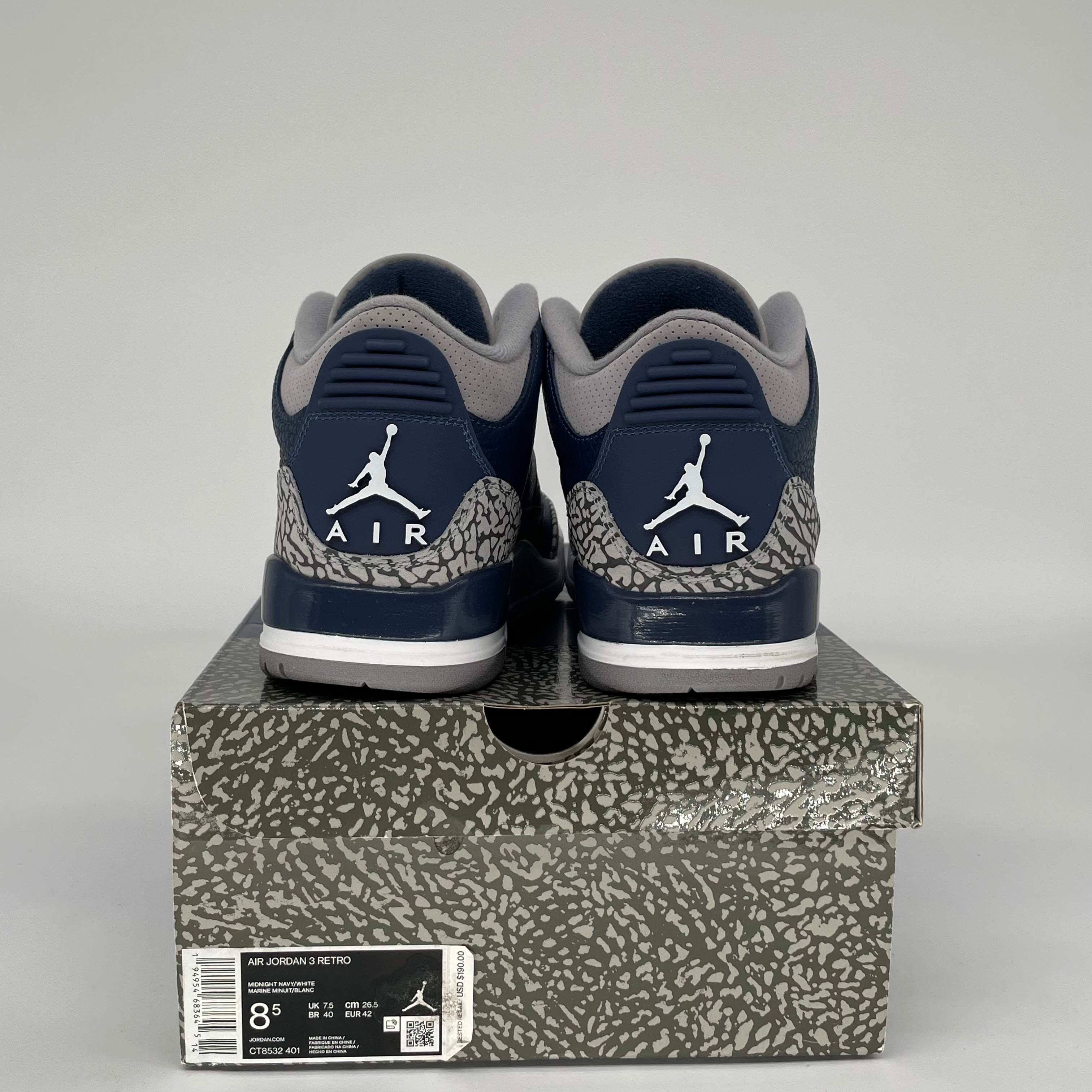 AIR JORDAN 3 GEORGETOWN SIZE 8.5 CT8532-401