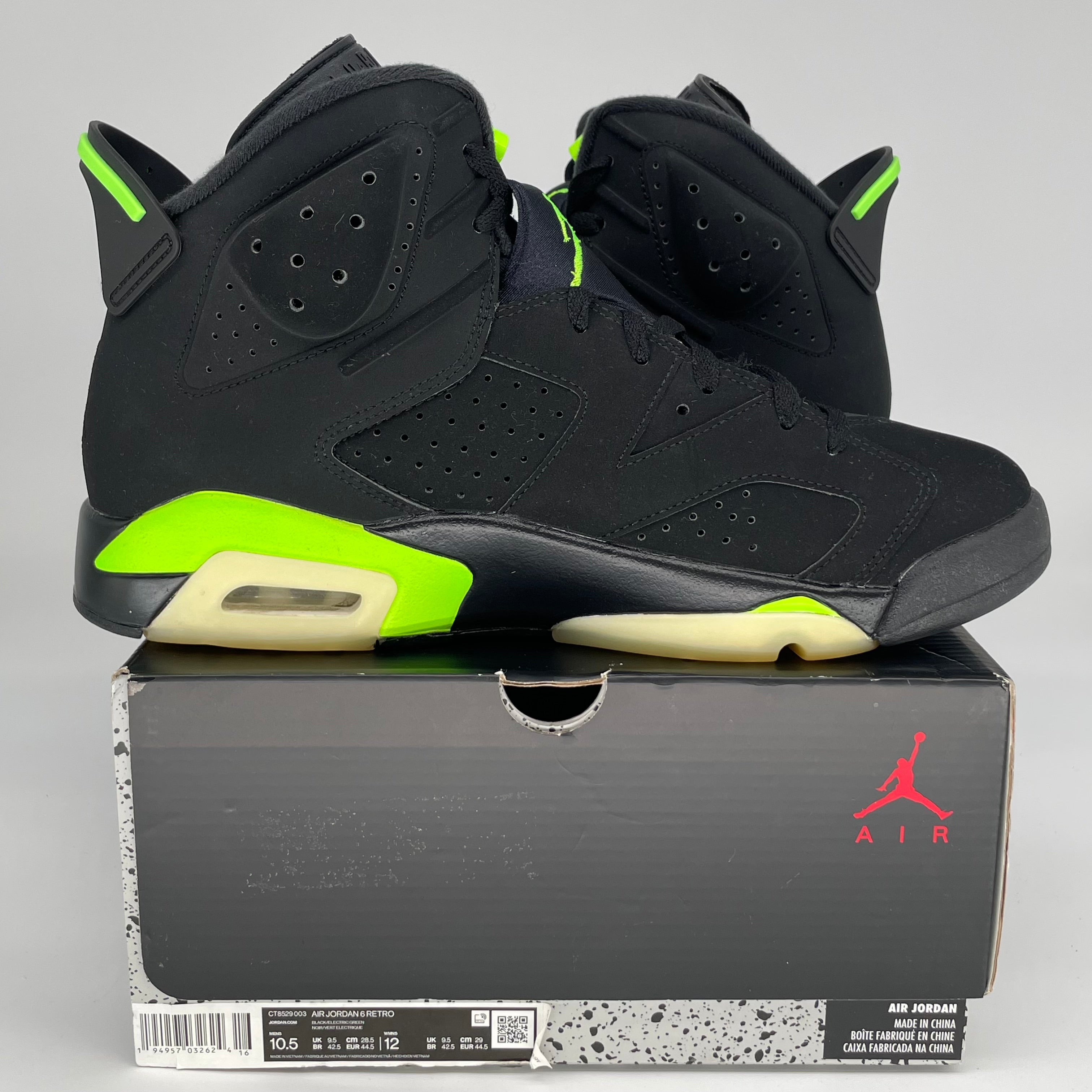 AIR JORDAN 6 ELECTRIC GREEN SIZE 10.5 CT8529-003