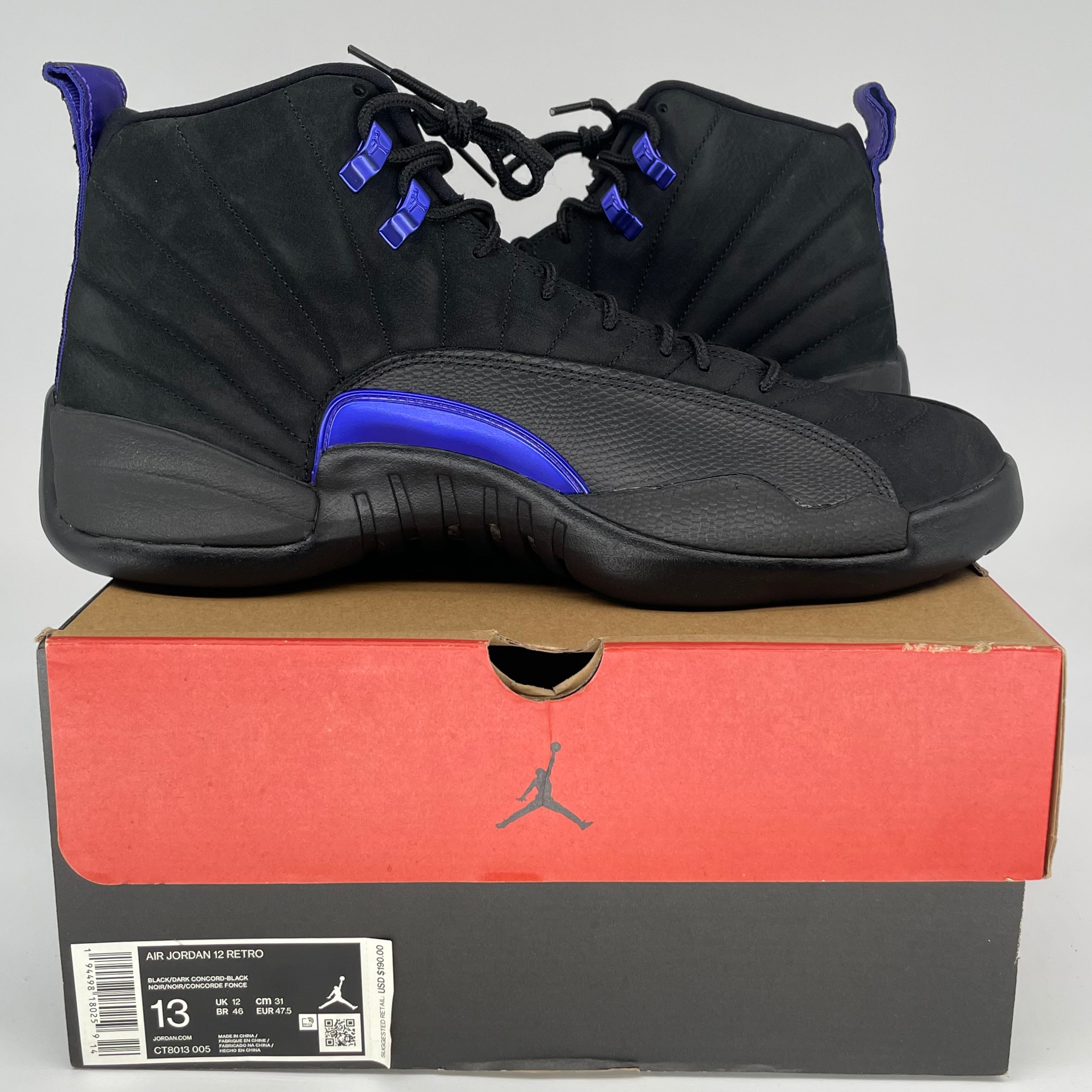 AIR JORDAN 12 DARK CONCORD SIZE 13 CT8013-005