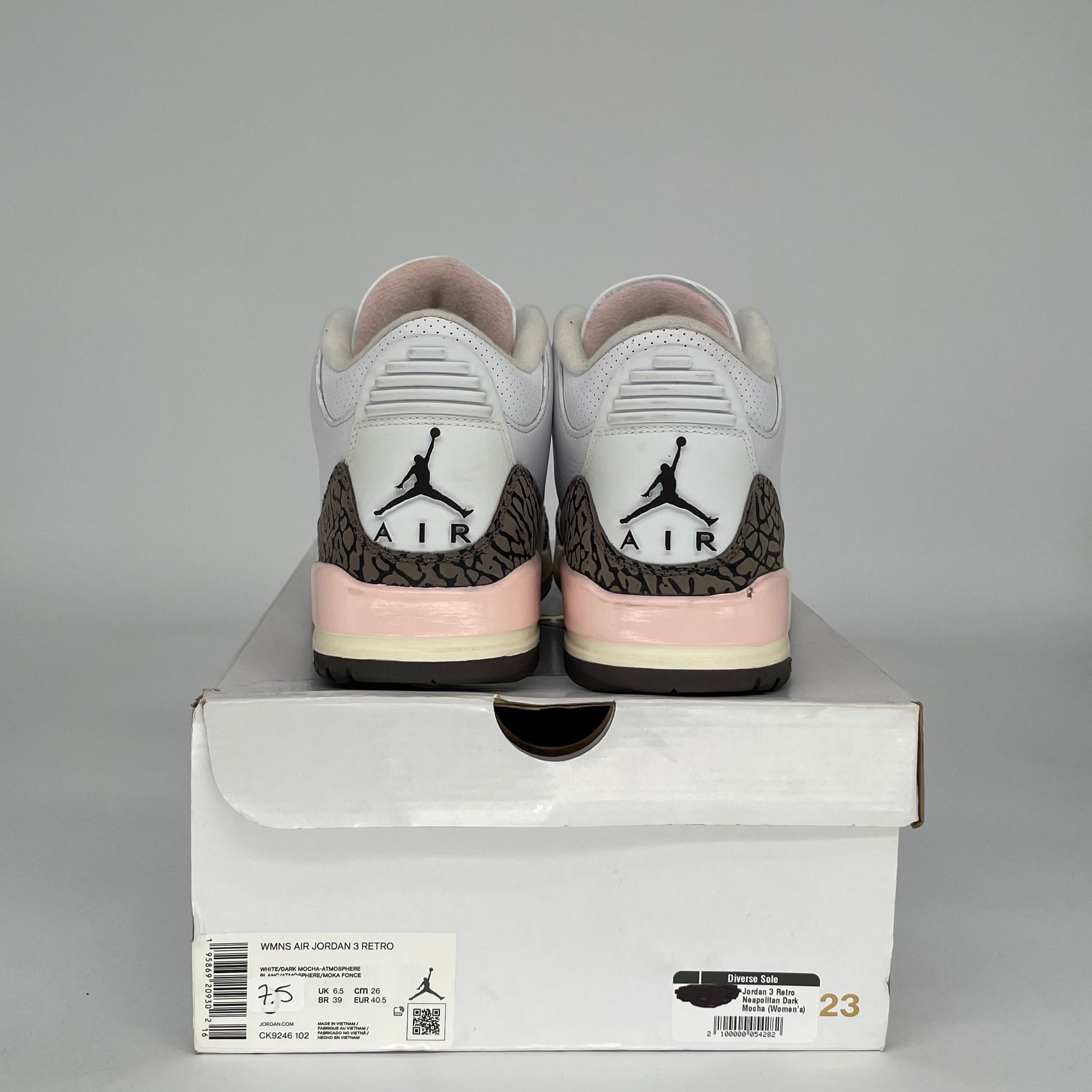 AIR JORDAN 3 NEAPOLITAN SIZE 7.5/9W CK9246-102