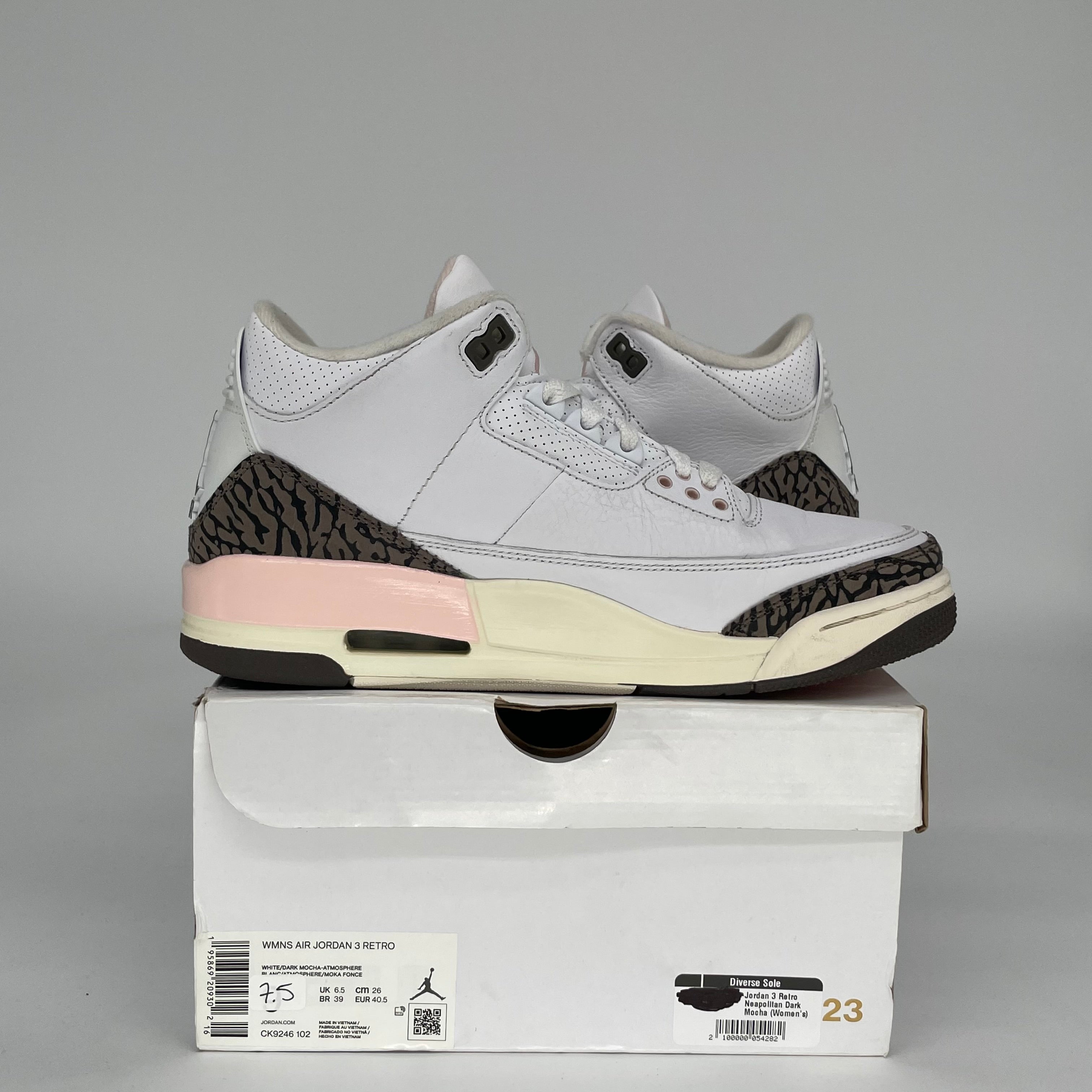 AIR JORDAN 3 NEAPOLITAN SIZE 7.5/9W CK9246-102