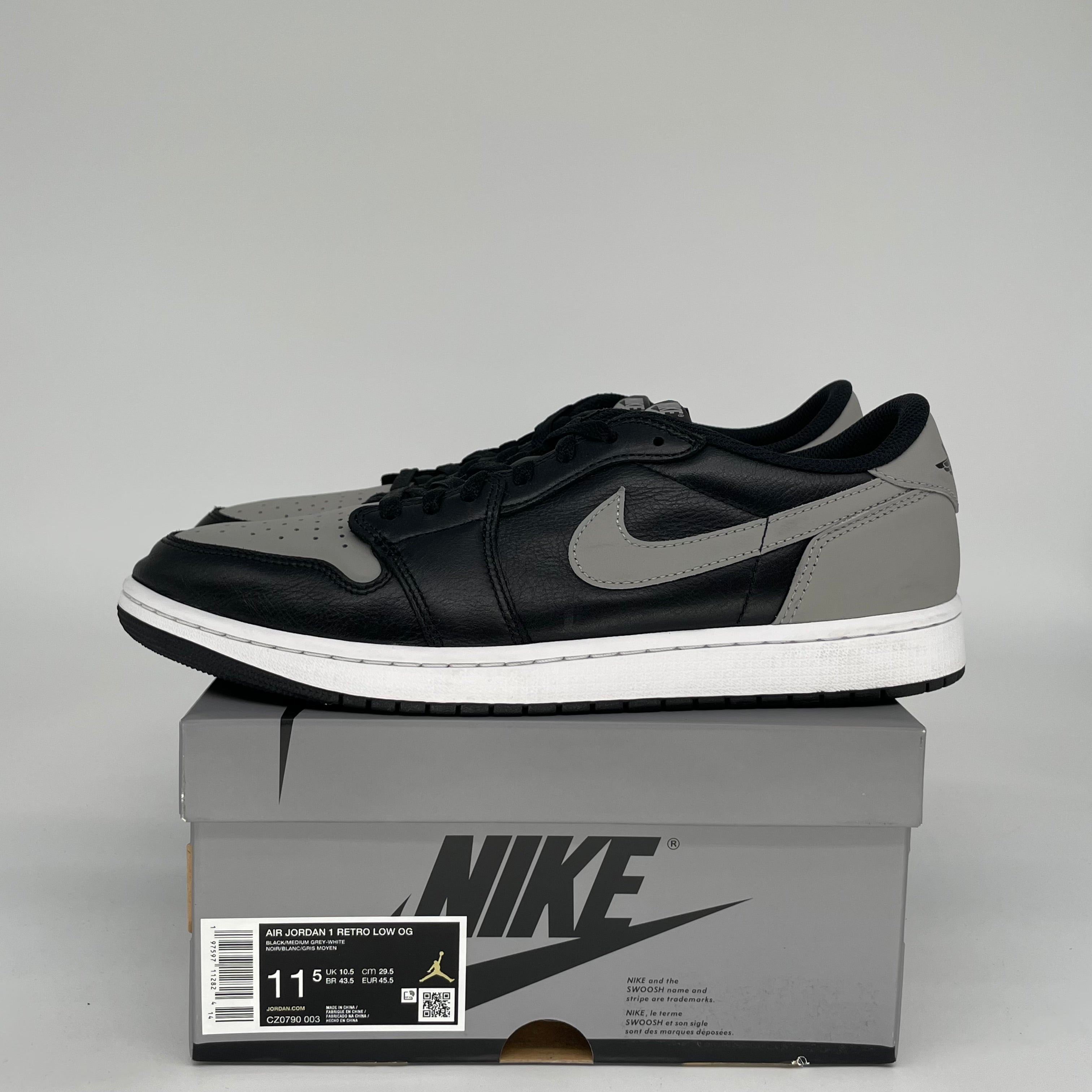 AIR JORDAN 1 LOW SHADOW SIZE 11.5 CZ0790-003