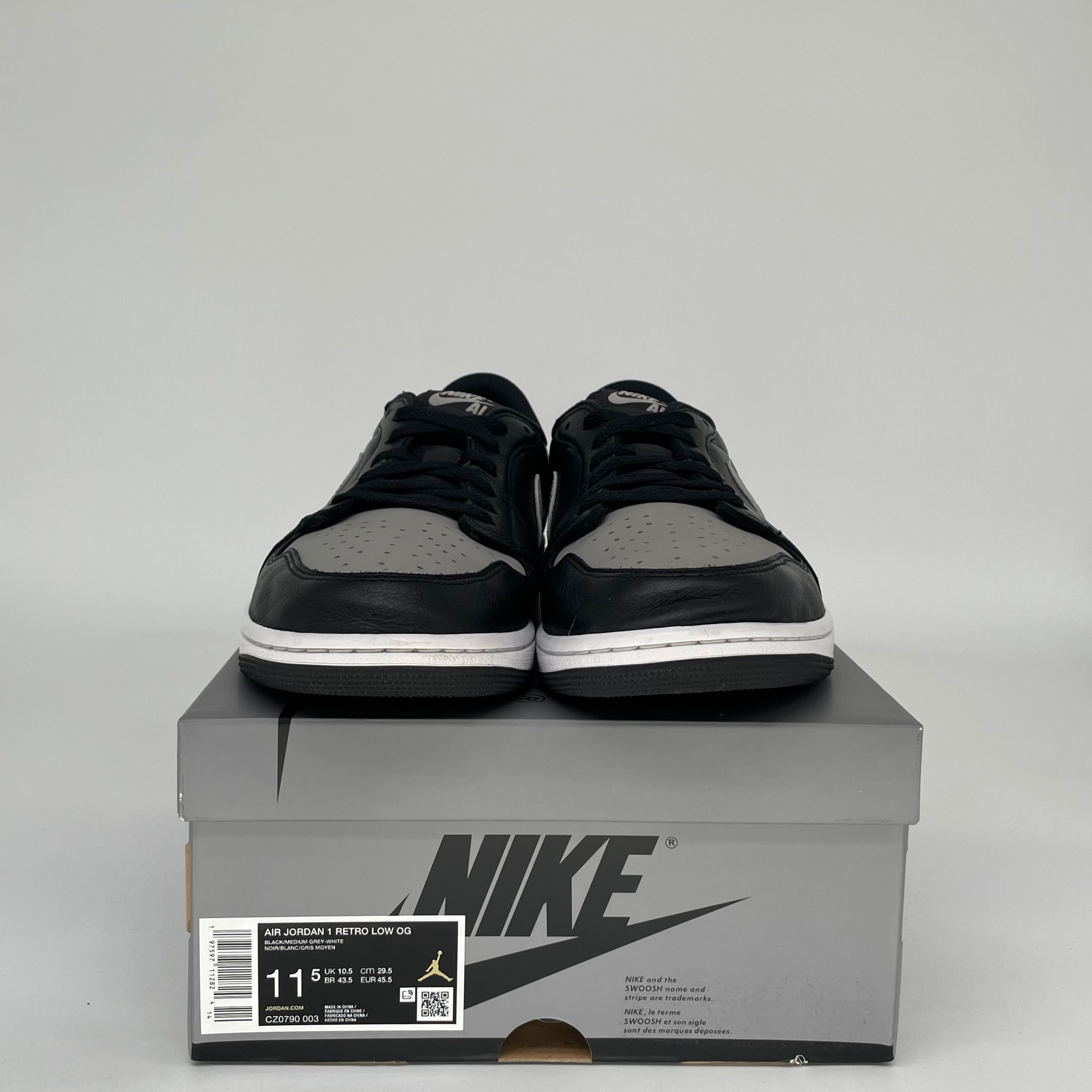 AIR JORDAN 1 LOW SHADOW SIZE 11.5 CZ0790-003