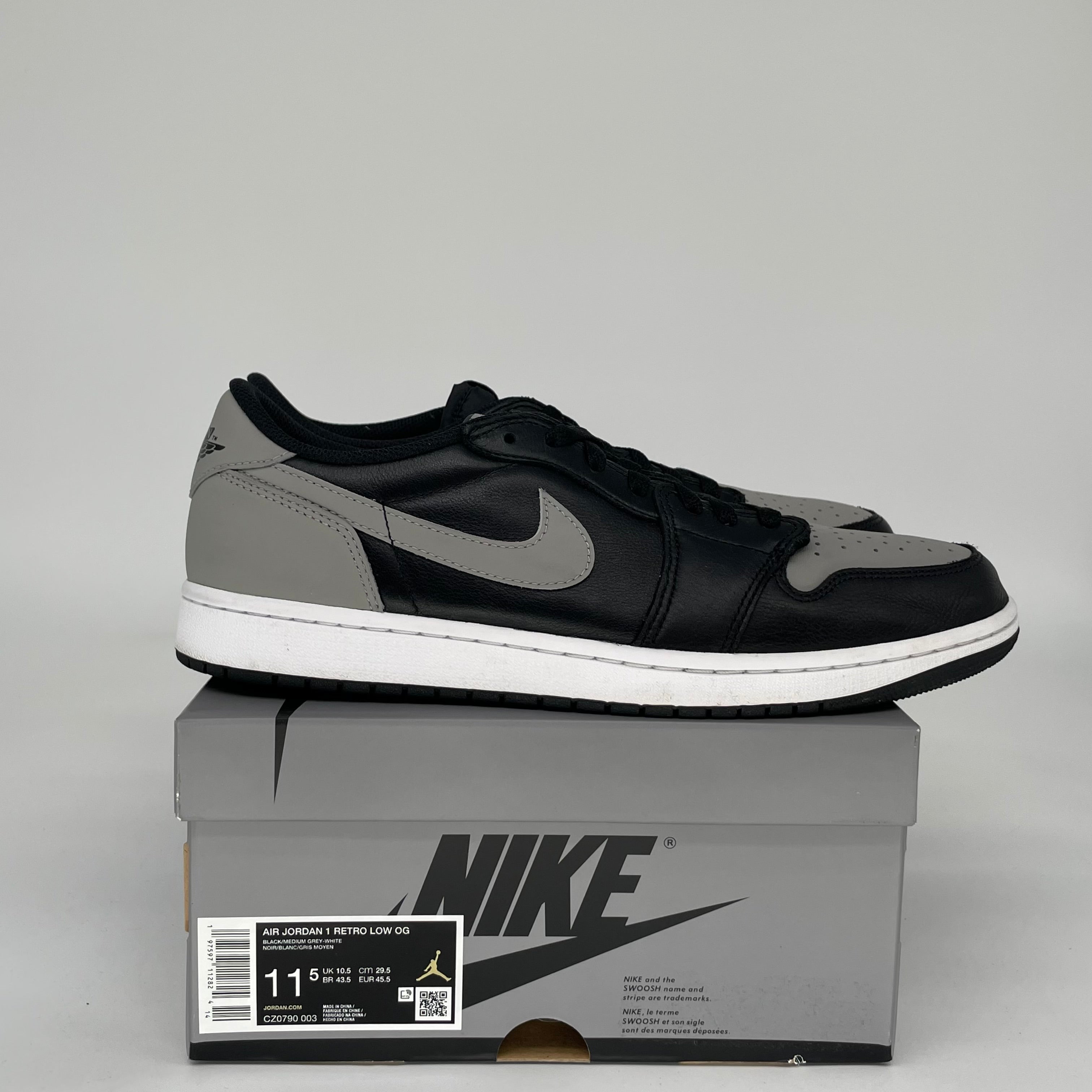 AIR JORDAN 1 LOW SHADOW SIZE 11.5 CZ0790-003