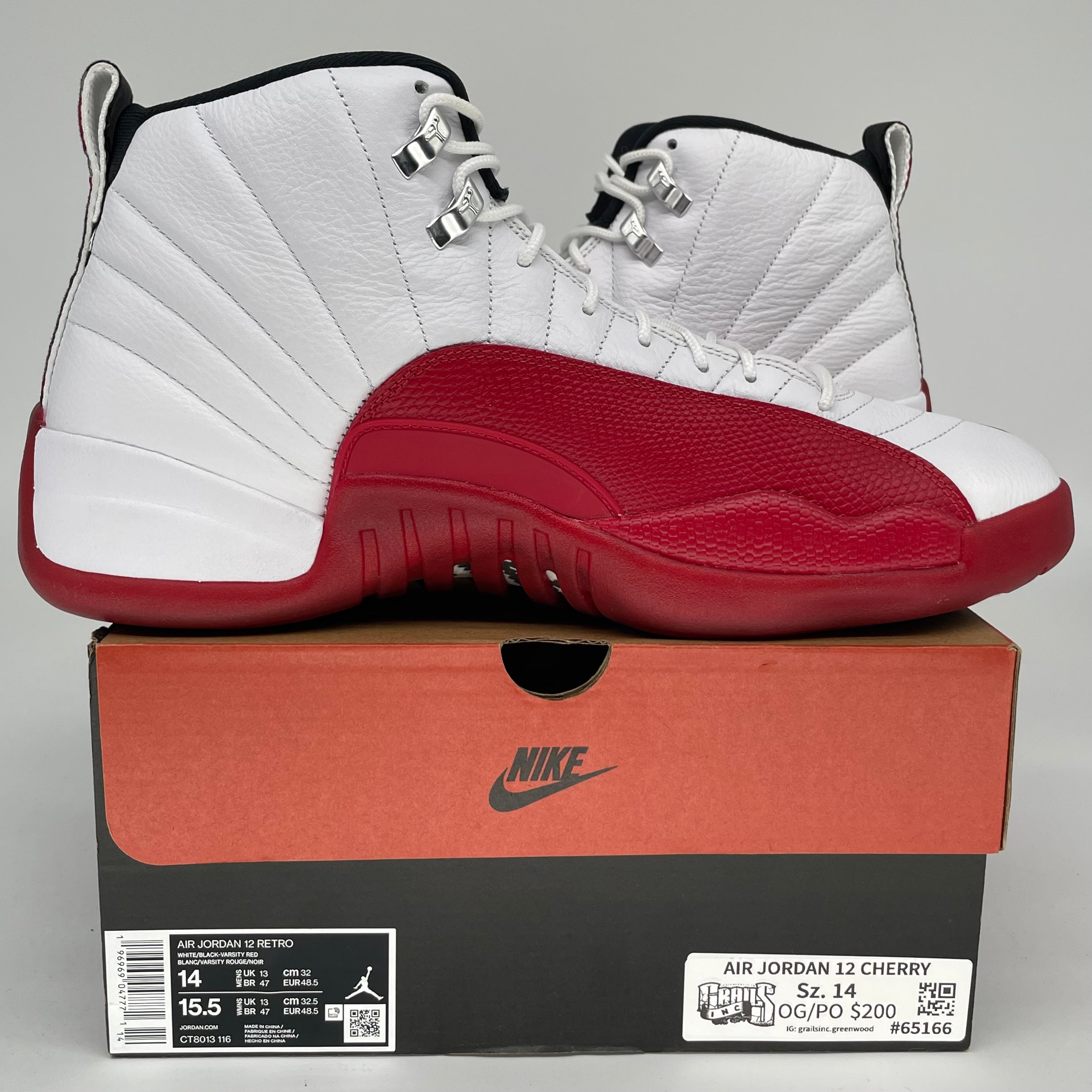 AIR JORDAN 12 CHERRY SIZE 14 CT8013-116