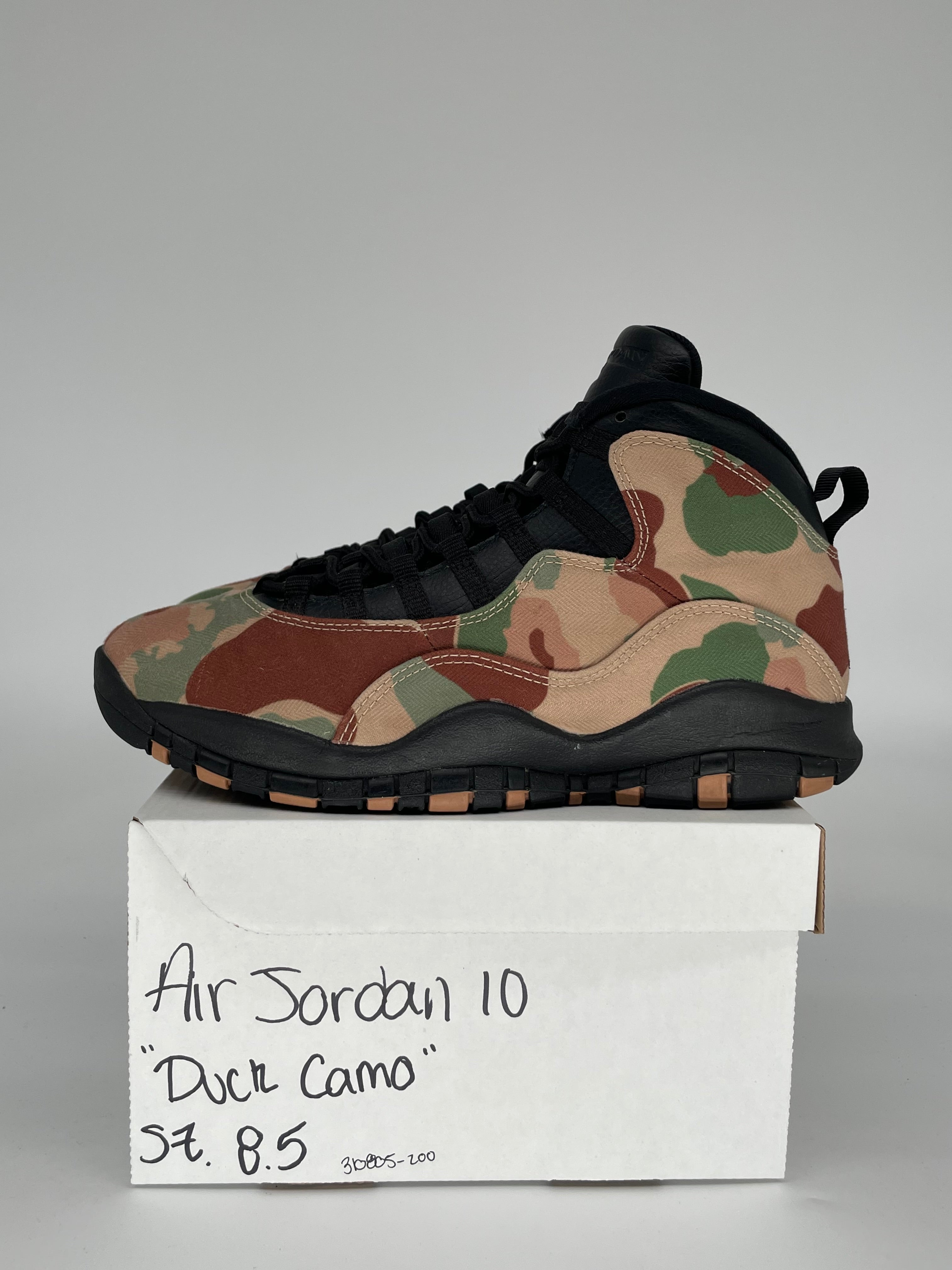 AIR JORDAN 10 DUCK CAMO SIZE 8.5 310805-200