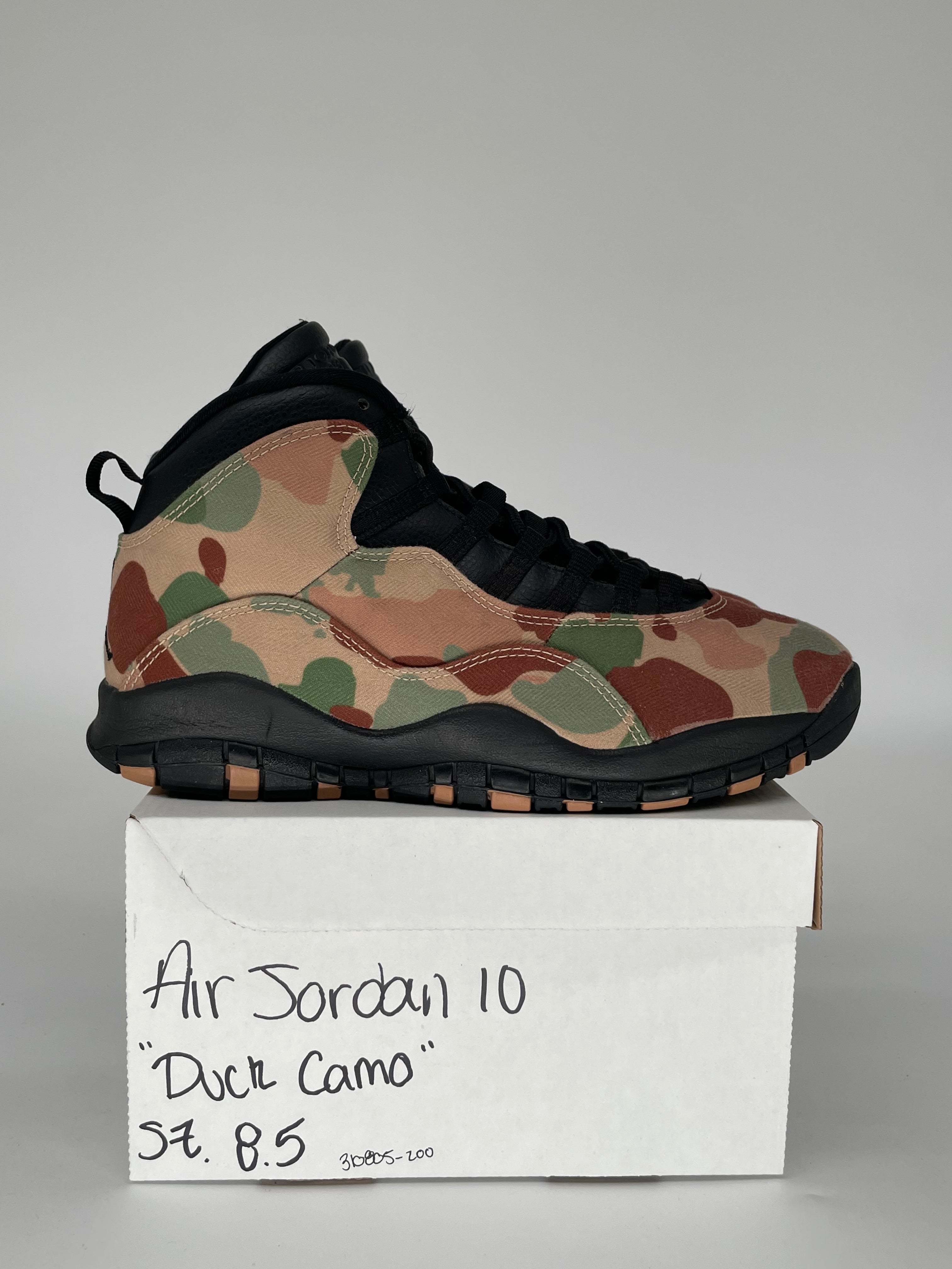 AIR JORDAN 10 DUCK CAMO SIZE 8.5 310805-200