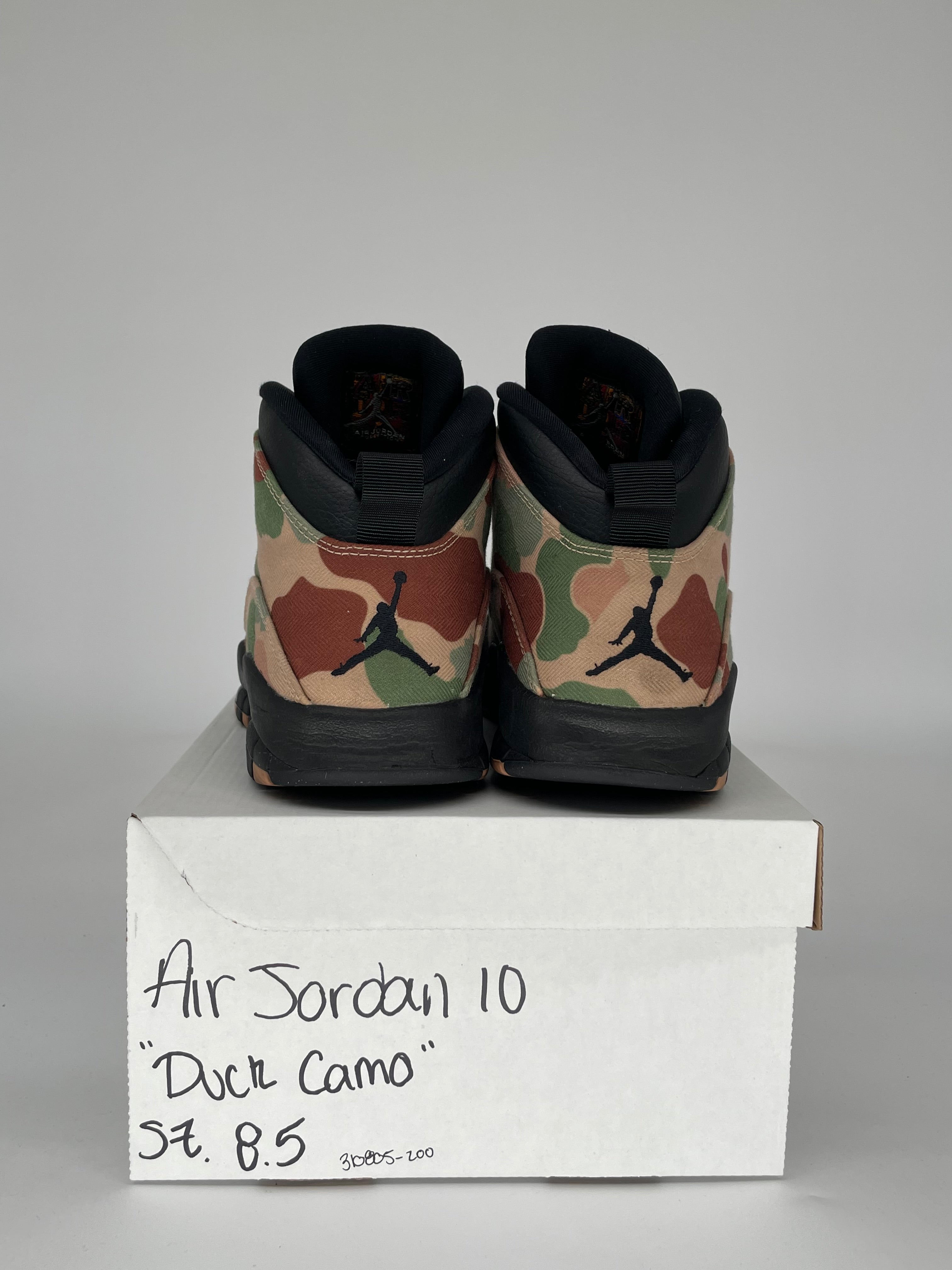 AIR JORDAN 10 DUCK CAMO SIZE 8.5 310805-200