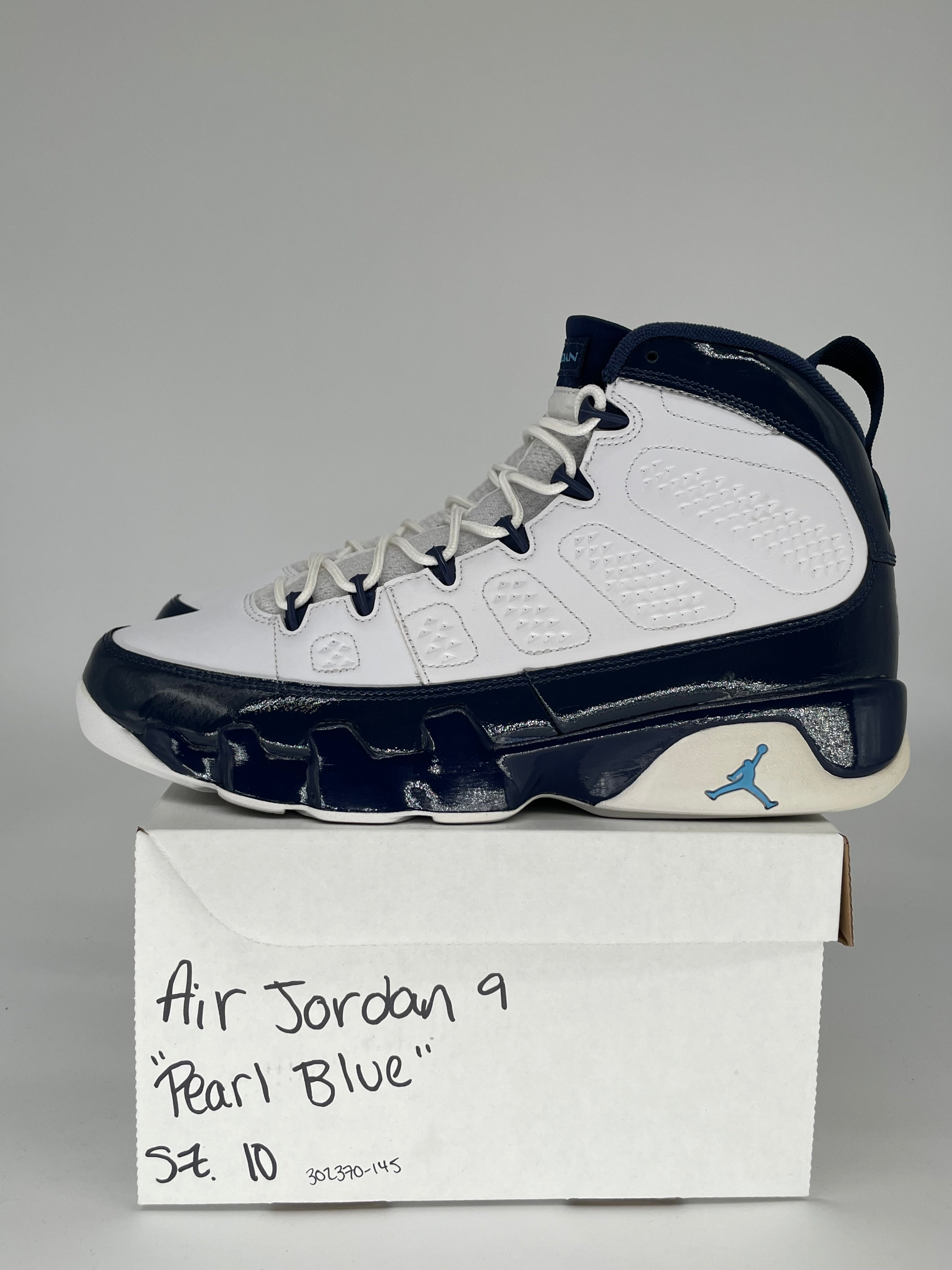 AIR JORDAN 9 PEARL BLUE SIZE 10 302370-145