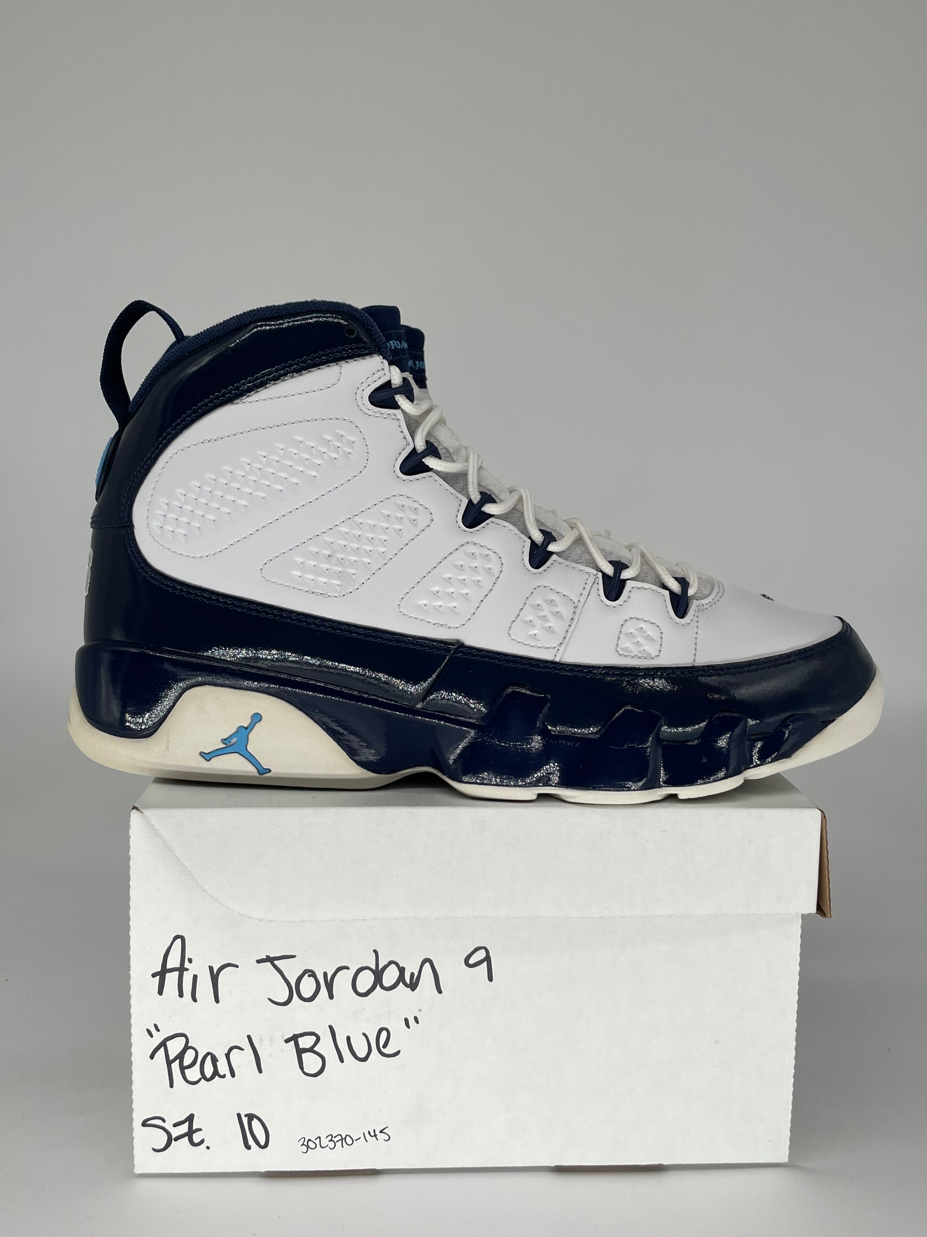 AIR JORDAN 9 PEARL BLUE SIZE 10 302370-145