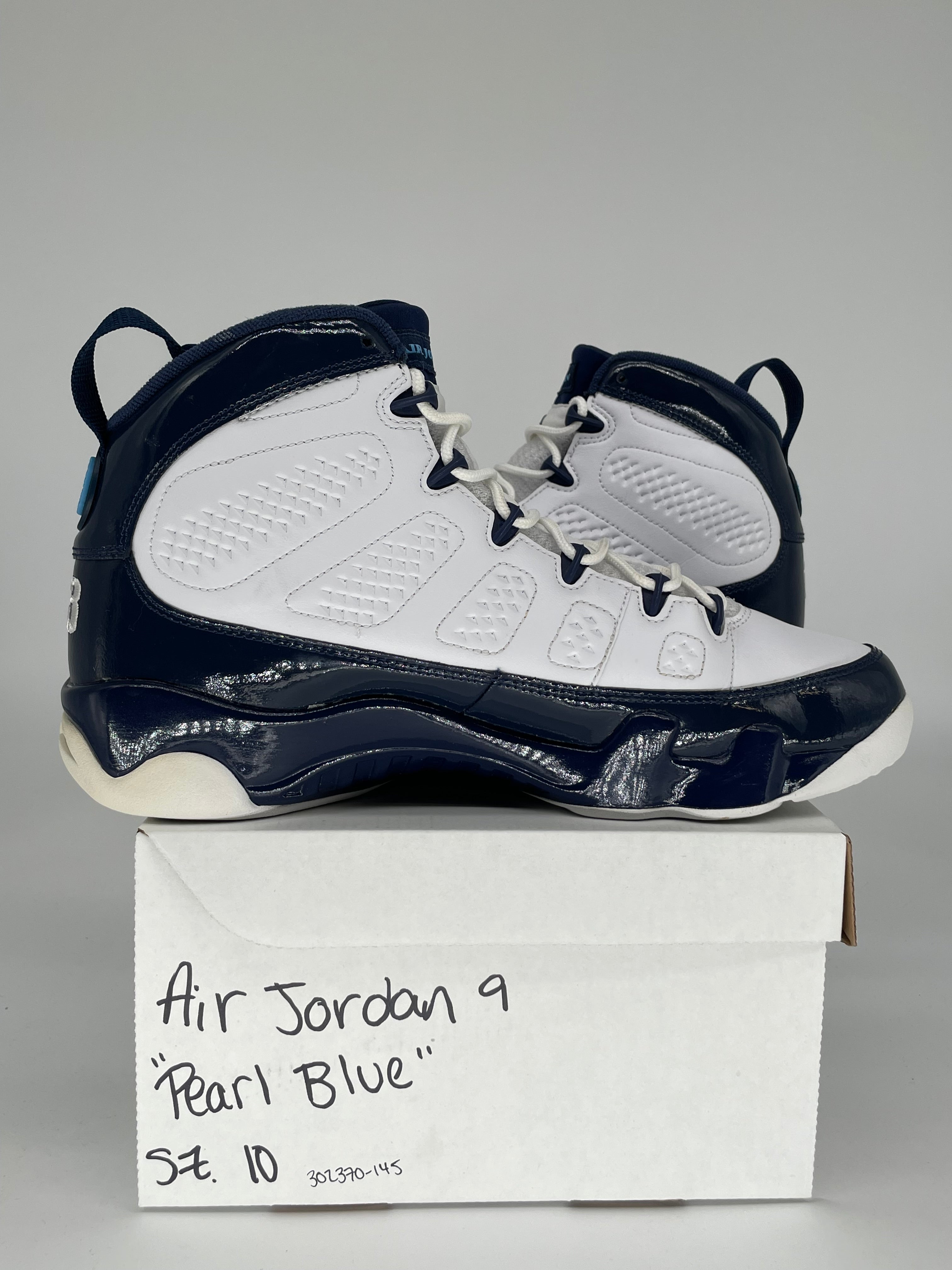 AIR JORDAN 9 PEARL BLUE SIZE 10 302370-145